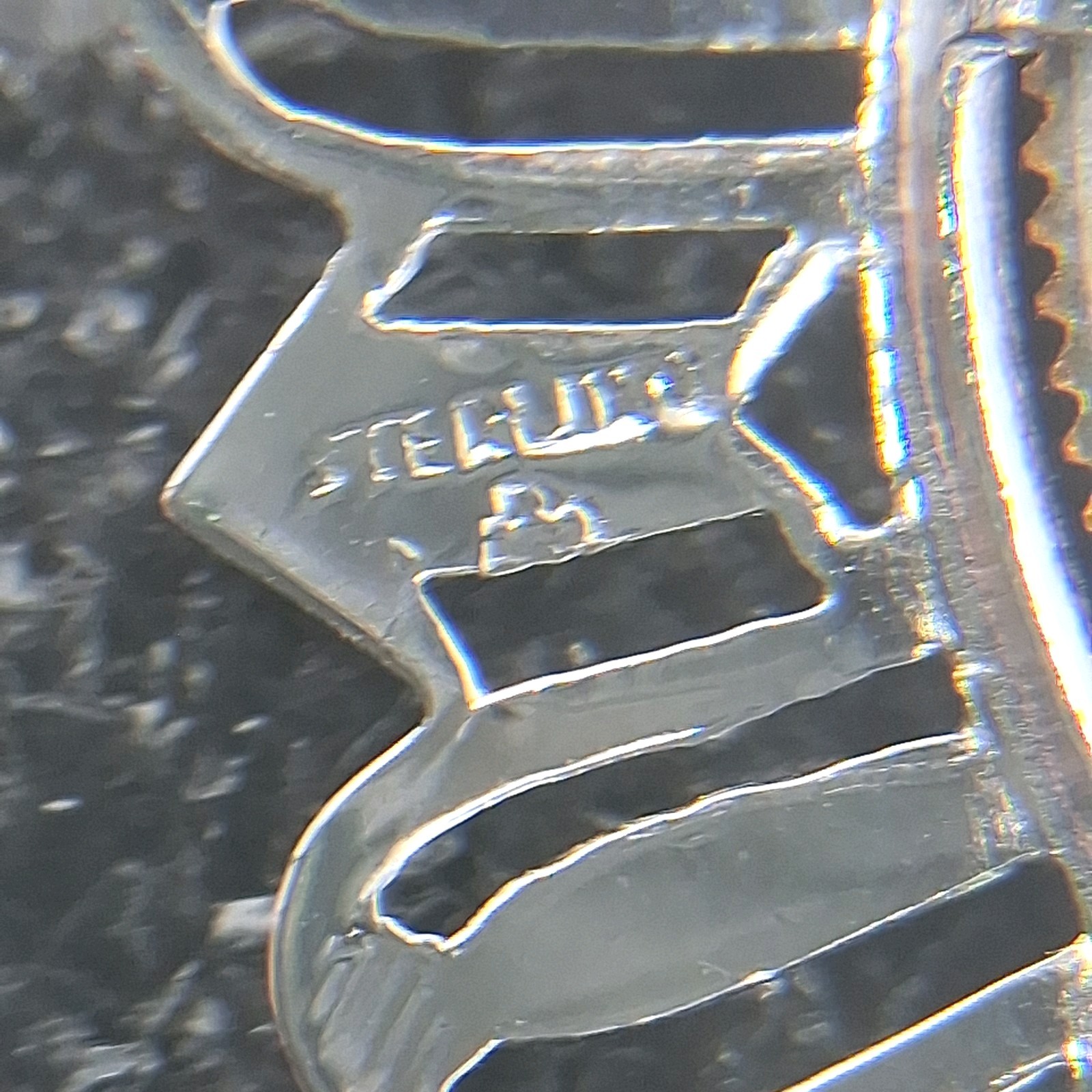 Vtg Unique & Paseka 925 Sterling Coin Bezal 1986 Half Dollar Clad Coin Pendant