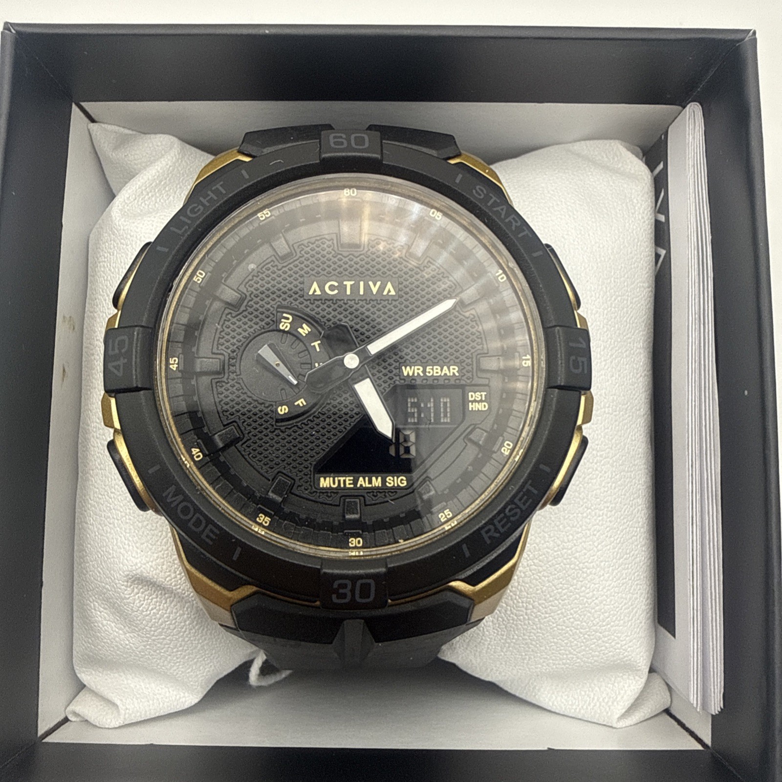 Activa X Invicta Digital Essentials Men’s Watch 53mm Black ACW2583-003 NIB