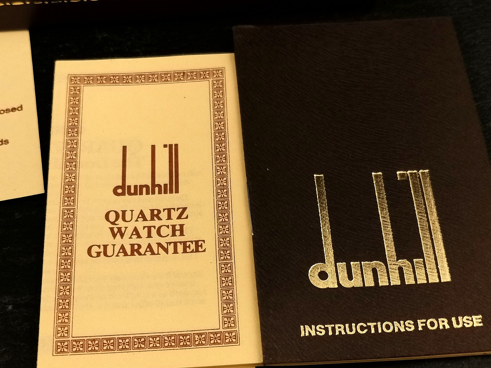 Men’s Dunhill Quartz Watch – Gold on Solid Silver. Harrords. Box and Papers 1982