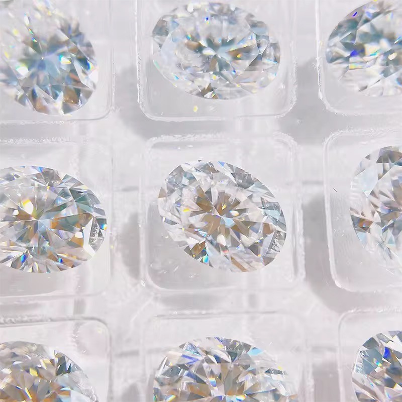 Oval Cut Moissanite Loose Stone D Color VVS1 Excellent Cut with Certificate