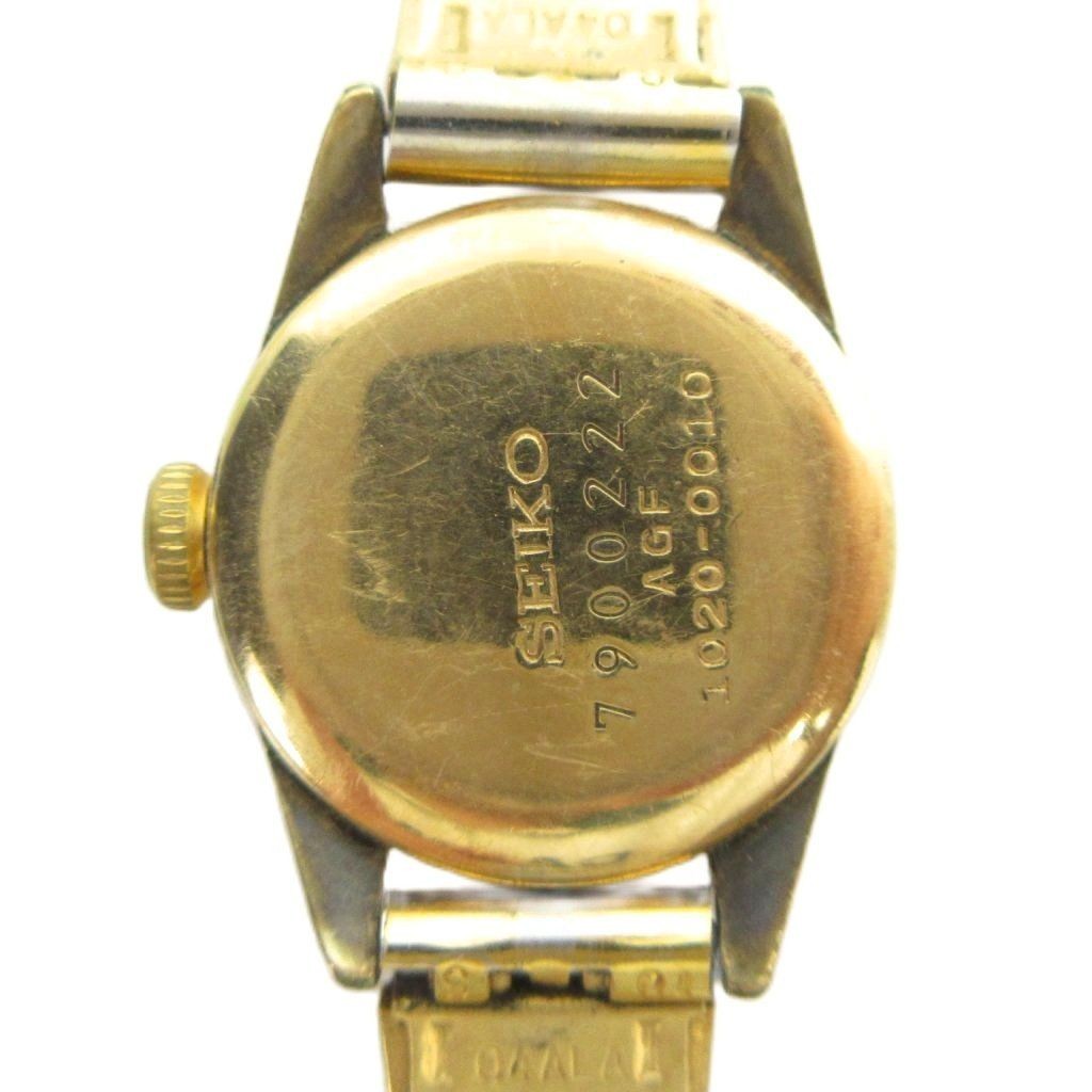 SEIKO QUEEN SEIKO 1020 0010 Wristwatch Hand wound 23 Jewels 3 Hands Round Gold C