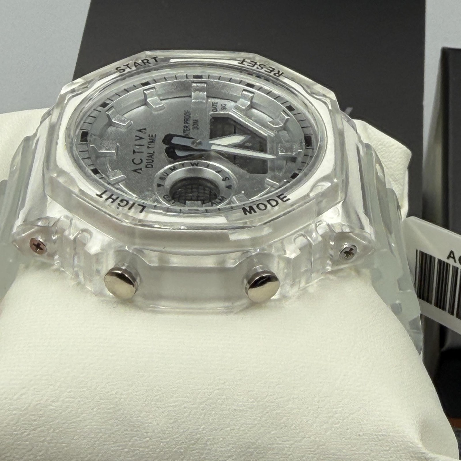Activa Recon X Invicta Digital Watch 45.5mm Transparent White ACW423-016