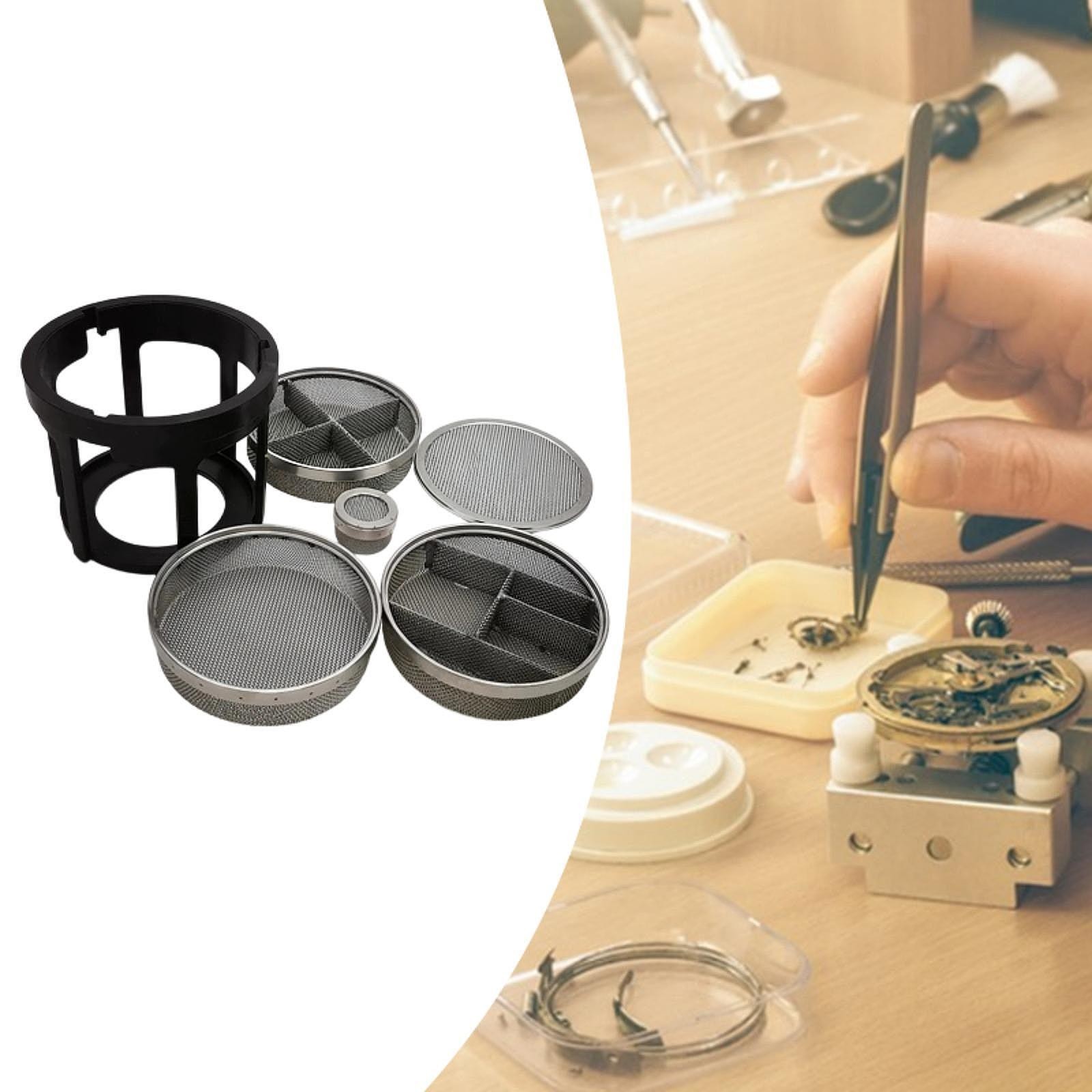Watch Cleaning Basket Set Made of Robust, Professional Material