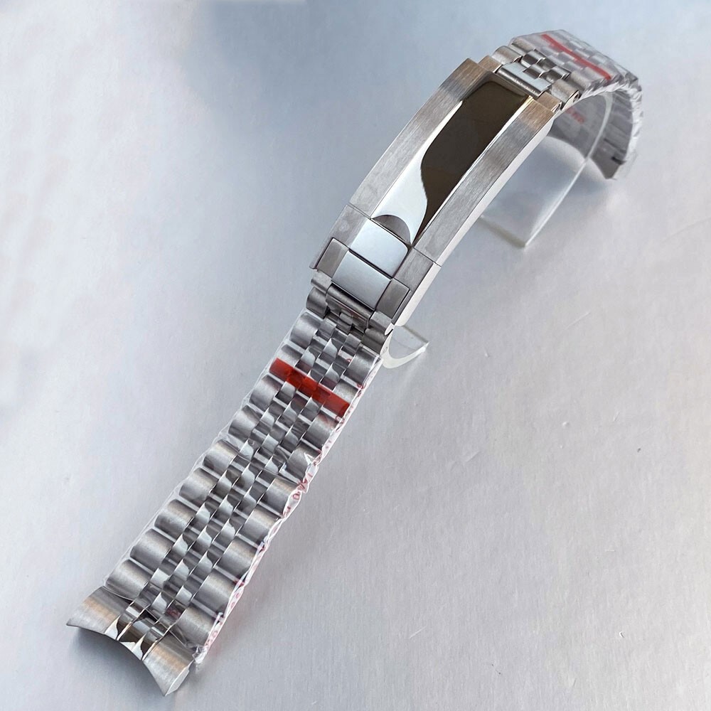 20mm 316L Steel Solid Jubilee Bracelet Fit 40mm Sub President Oyster Mens Watch