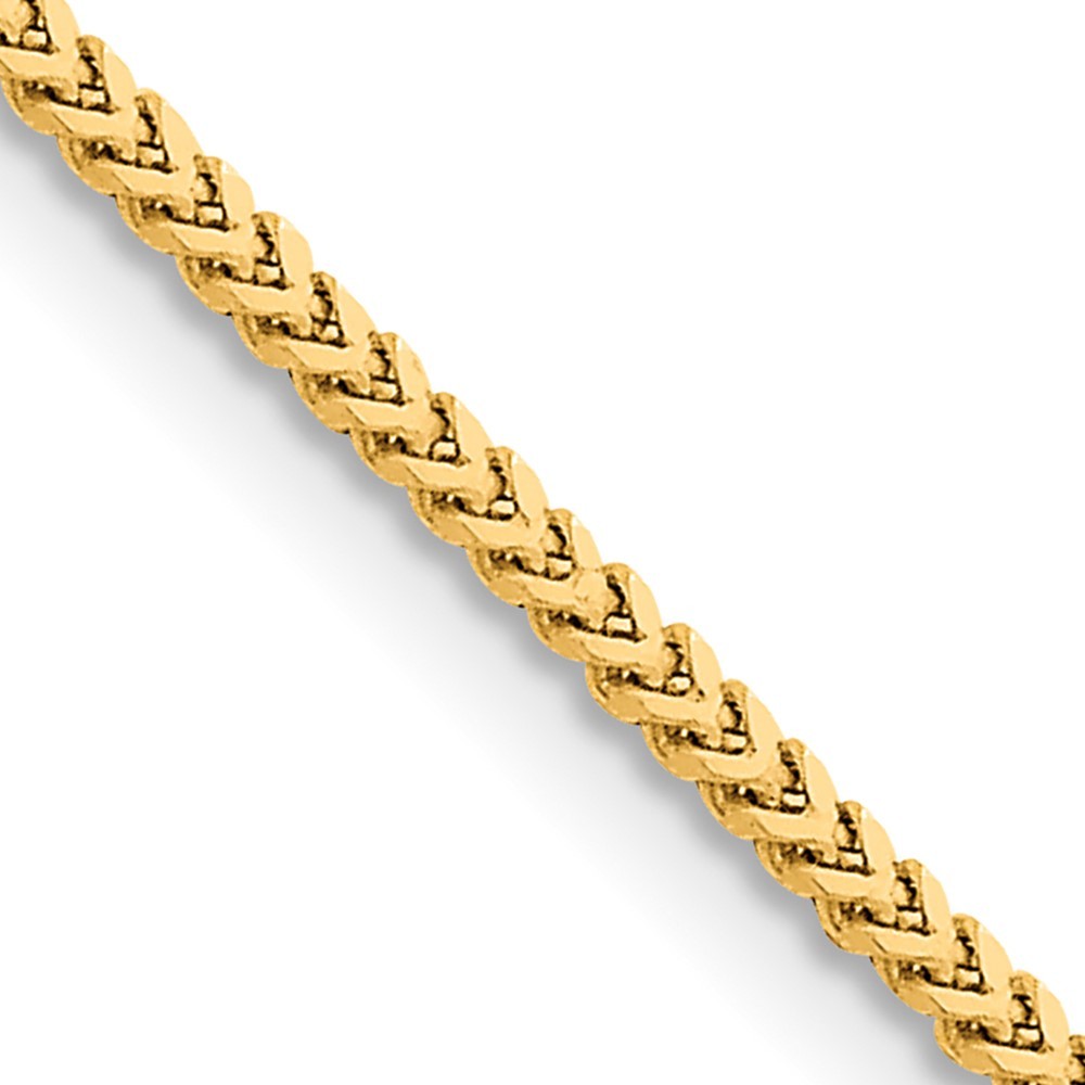 10K Yellow Gold 2mm Franco Chain; 18 inch; Lobster Clasp; Women & Men