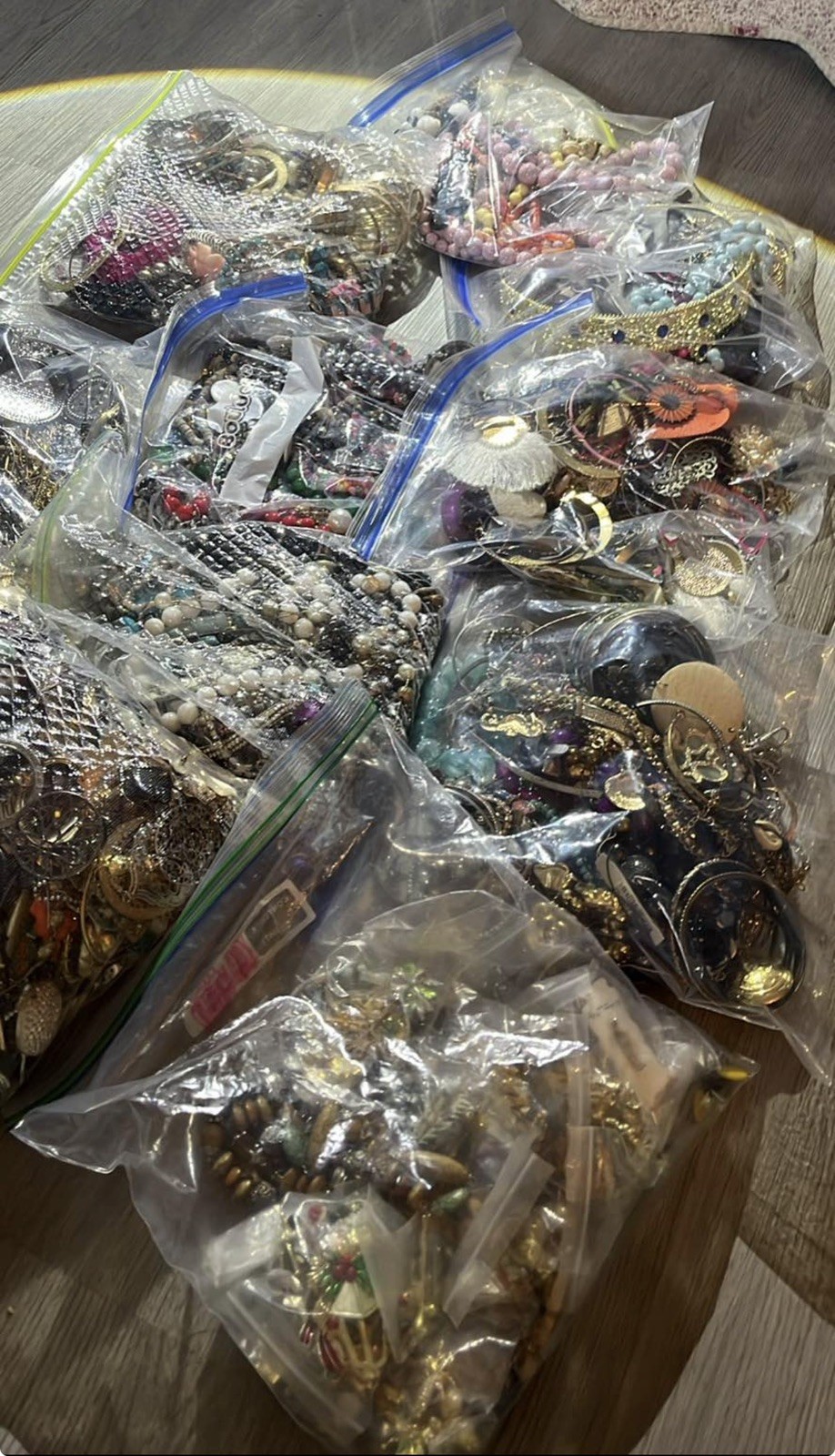 4 Pounds Vintage to Modern Costume Mystery Jewelry Junk Tangled Estate Craft Lot