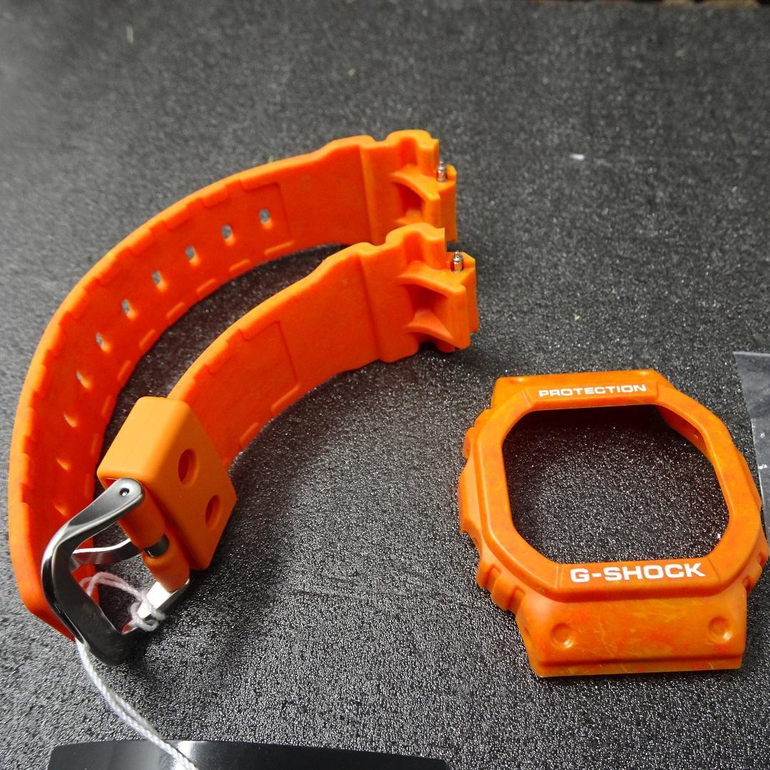 New G Shock DW5600WS 4 Bezel Belt Parts Orange