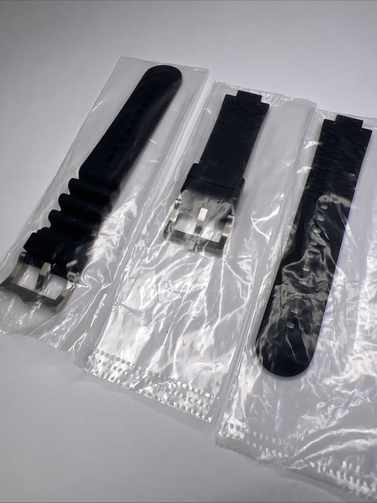 Authentic Tudor Pelagos Black Rubber Watch Strap Band Set For 42mm Pelagos 42