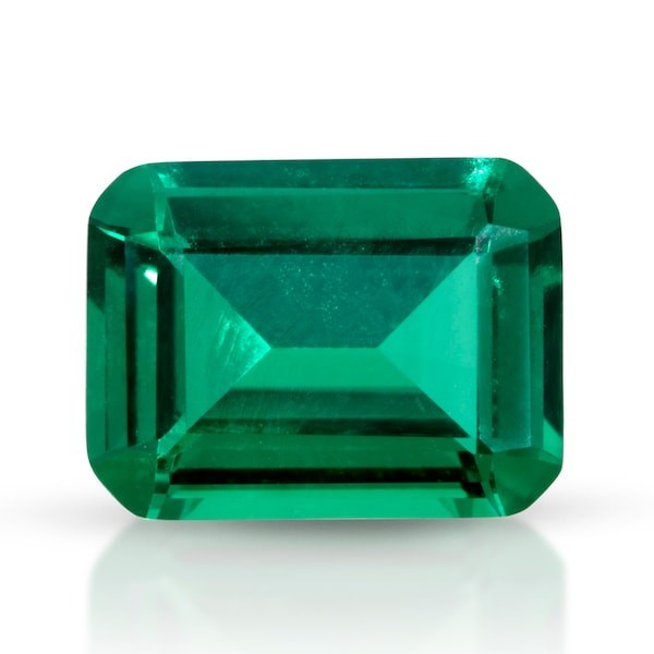 CERTIFIED 1.05 Ct Natural Green Diamond Emerald Cut LOOSE VVS1/ 7 mm
