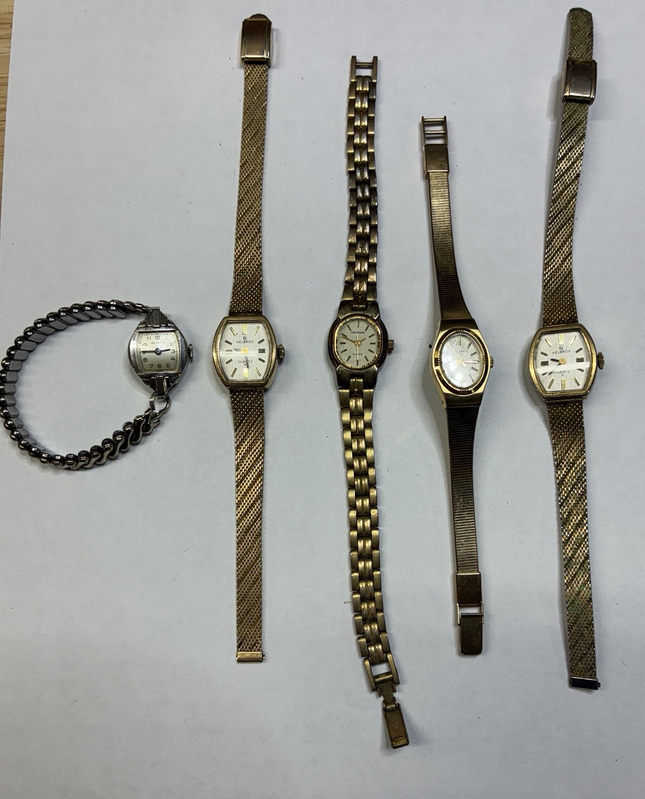 Helbros Quartz Ladies Dress Wristwatch (4EA) + Helbros Manual (1EA)