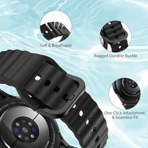 6 Pack Soft Silicone Strap Watch Band For Samsung Galaxy Watch 4 5 6 7 40-47mm