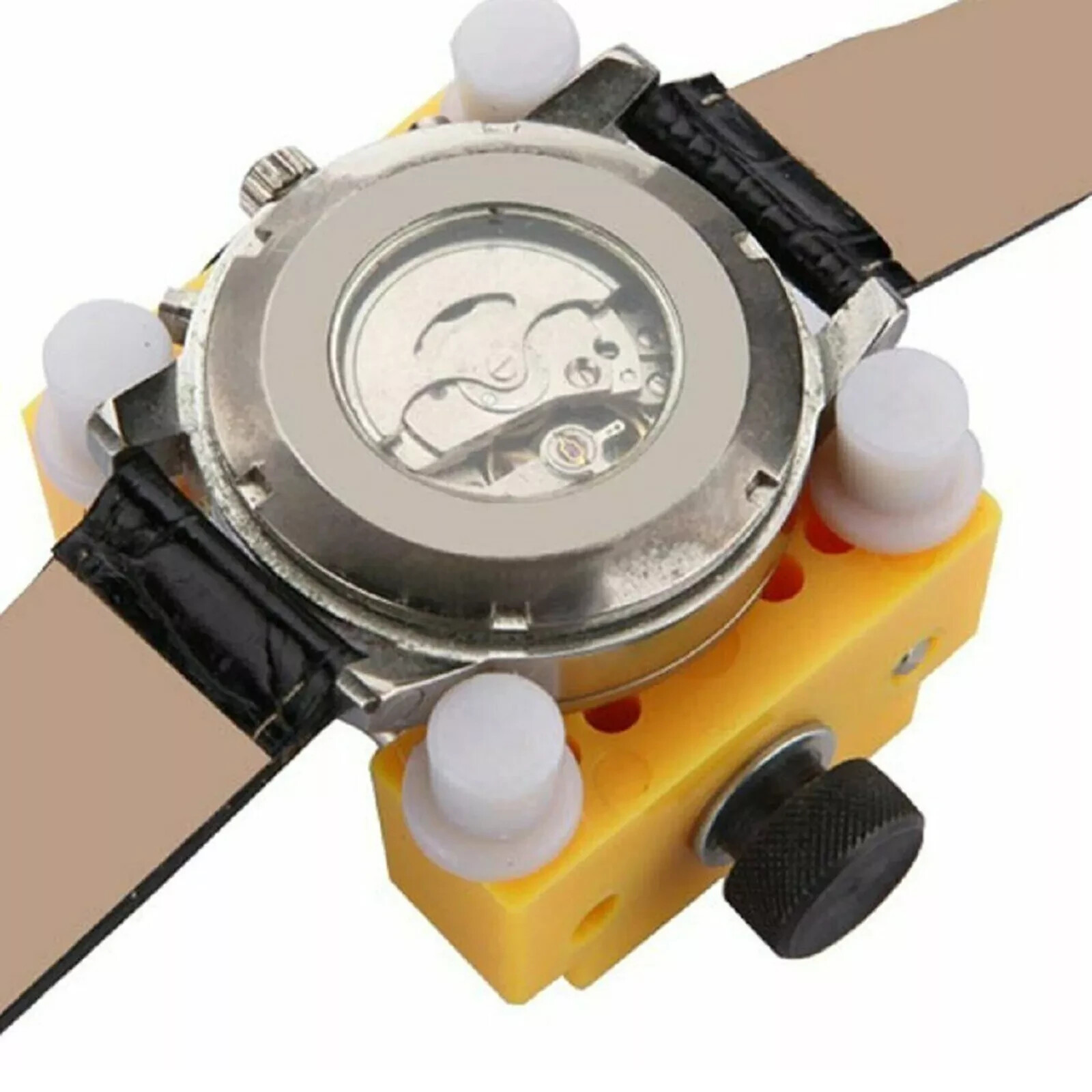 Adjustable Rectangle Watch Back Case Cover Opener Pin Remover Wrench Repair Kit