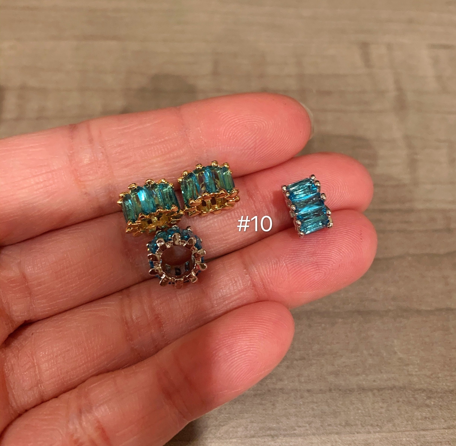 Quality Mixed Color CZ Micro Pave Tube Beads Charm for Jewelry Making, 6x10mm