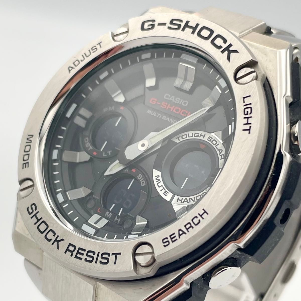 Condition CASIO G SHOCK GST W110D 1AJF Radio Solar Working Watch
