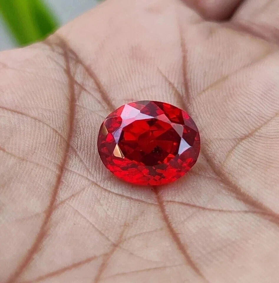 BURMA Pigeon Blood Red Ruby 9-10 Ct Natural Unheated Certified Loose Gemstone