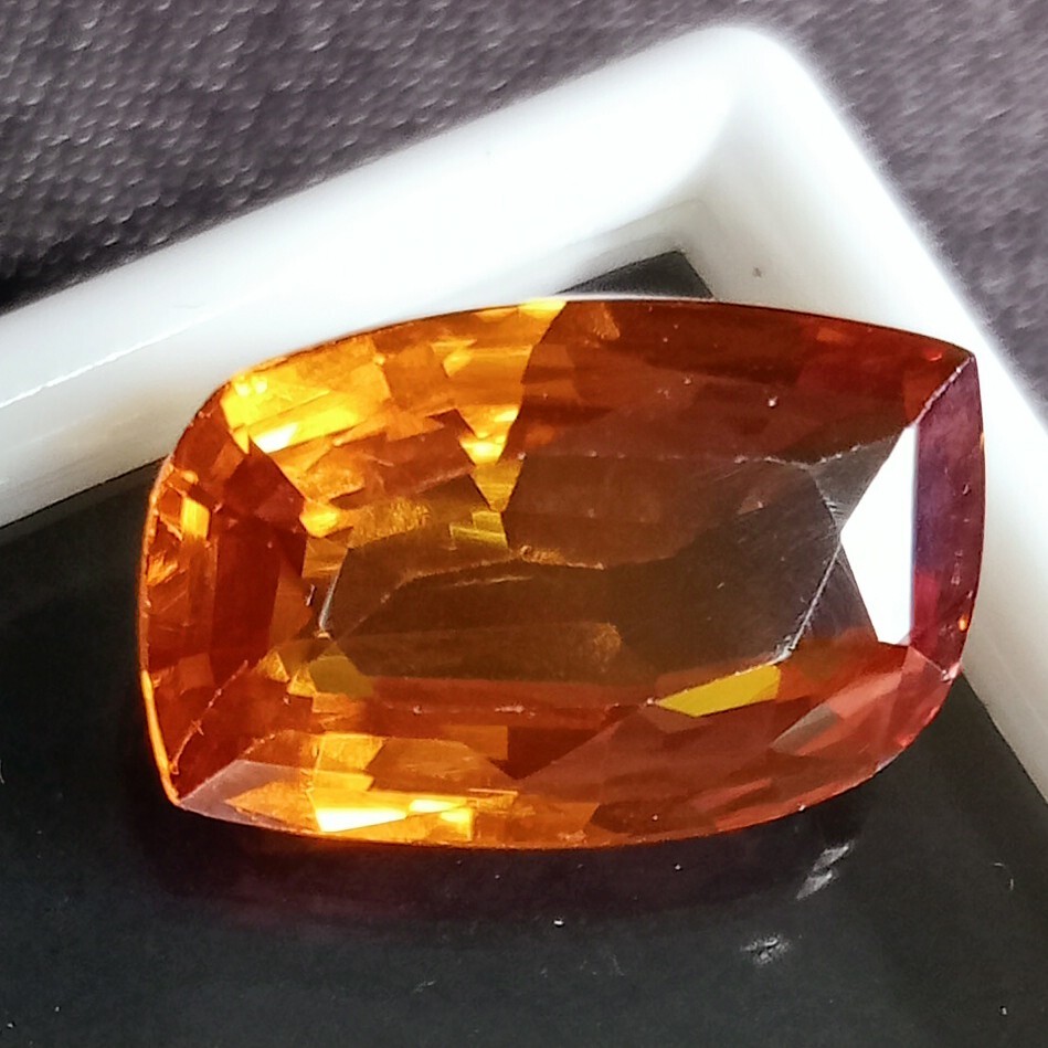 Fancy Cut Painite 12+ Ct Natural Mogok Orange Yellow Certified Loose Gemstone