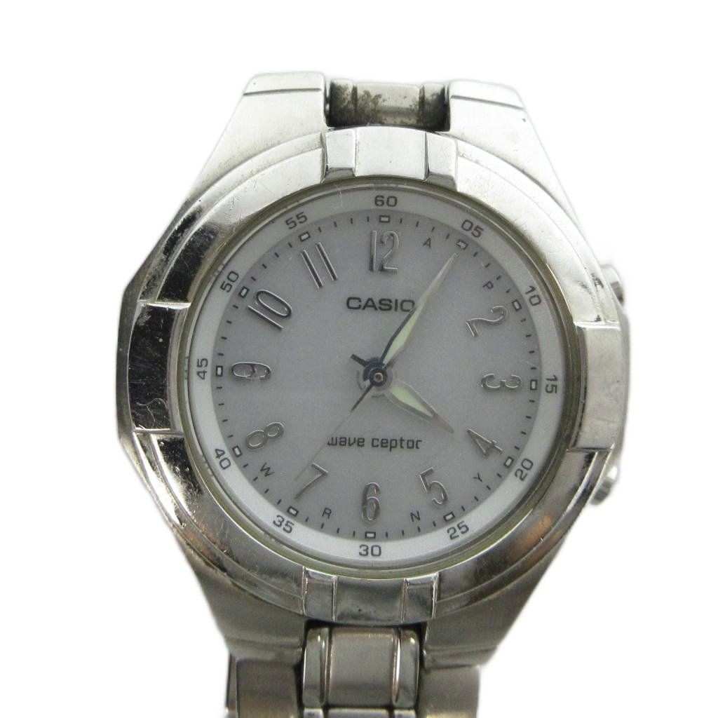 CASIO LWQ 150 Wristwatch Solar Watch White Dial Silver Color GY11 MQ from Japan