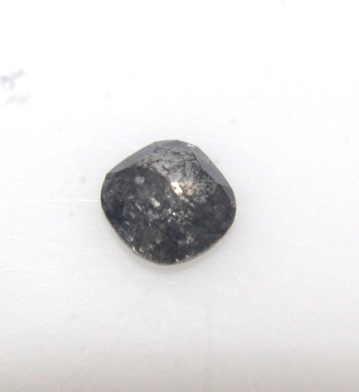 0.54CT ROSE CUT DIAMOND NATURAL DARK GRAY GALAXY CUSHION SHAPE 5.03×4.96×2.32 mm