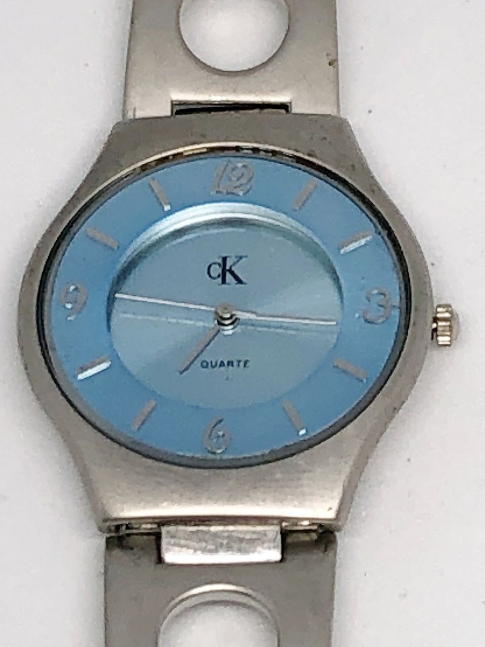 Calvin Klein Watch Ladies 3 Hands Dial Blue New Working Item
