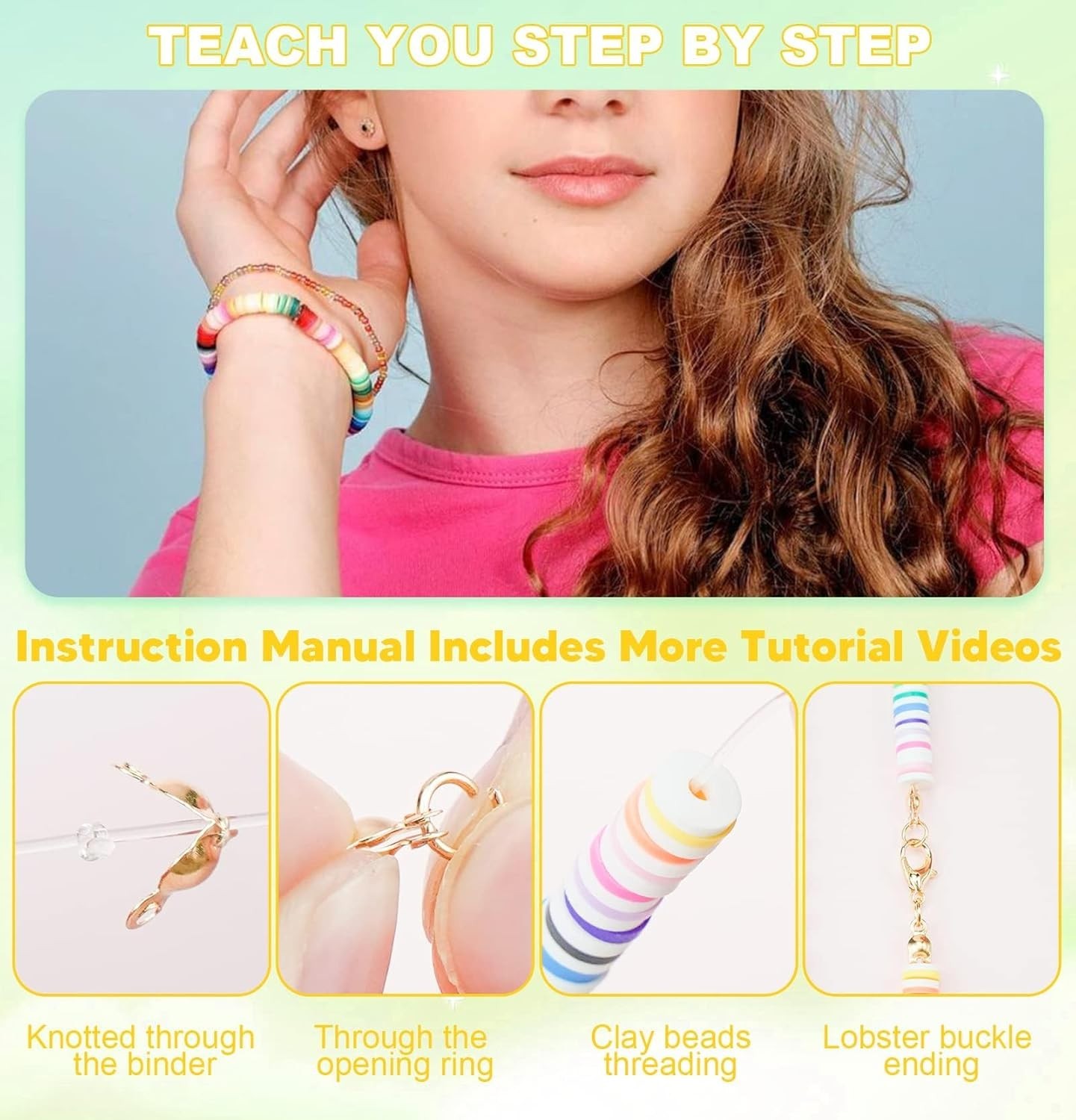 5000 Pcs Bracelet Making Kit for Girls, Bracelet Charms Kit for Jewelry Making G