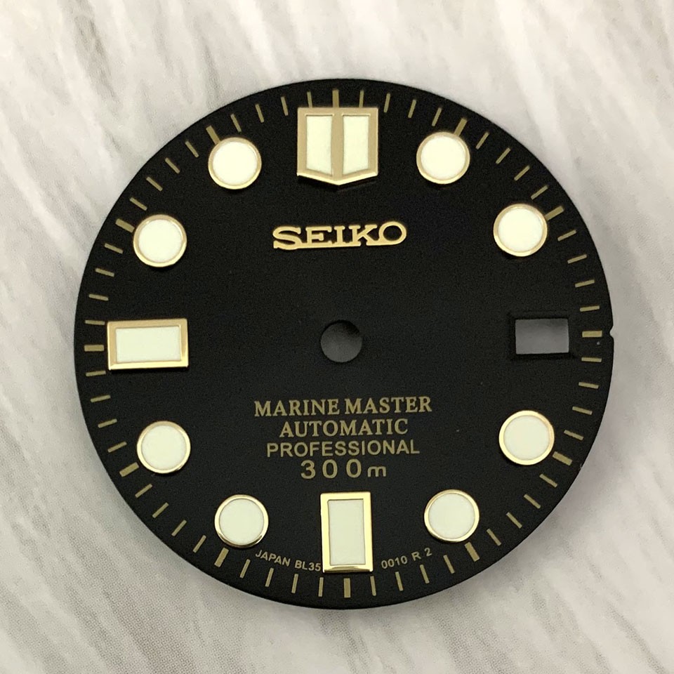 28.5mm Watch Dial Green Luminous Date Fit NH35 NH36 NH38 Movement