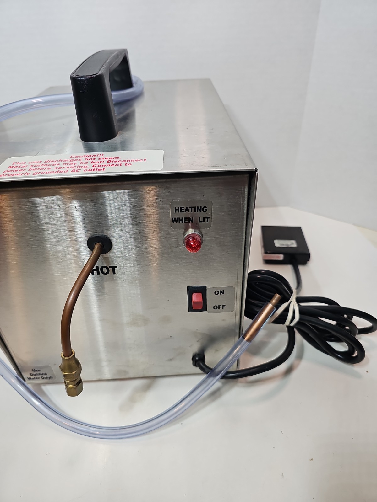 Silver Steam Dragon Portable Jewelry Cleaner Steamer Foot Pedal 90-125PSI 24.970