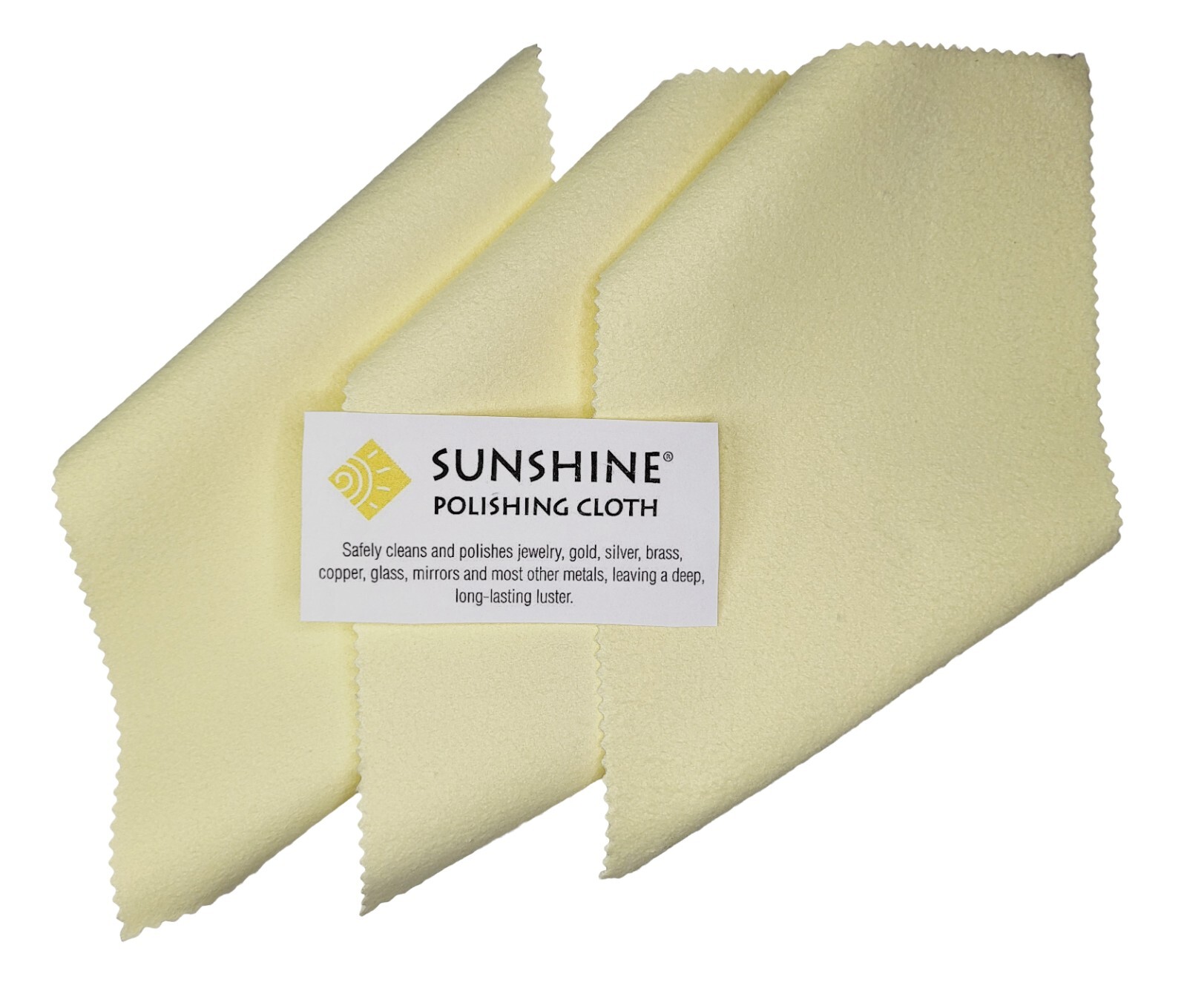 Sunshine Polishing Cloth (Large 7,5’’x5’’) – Jewelry Cleaning Cloth