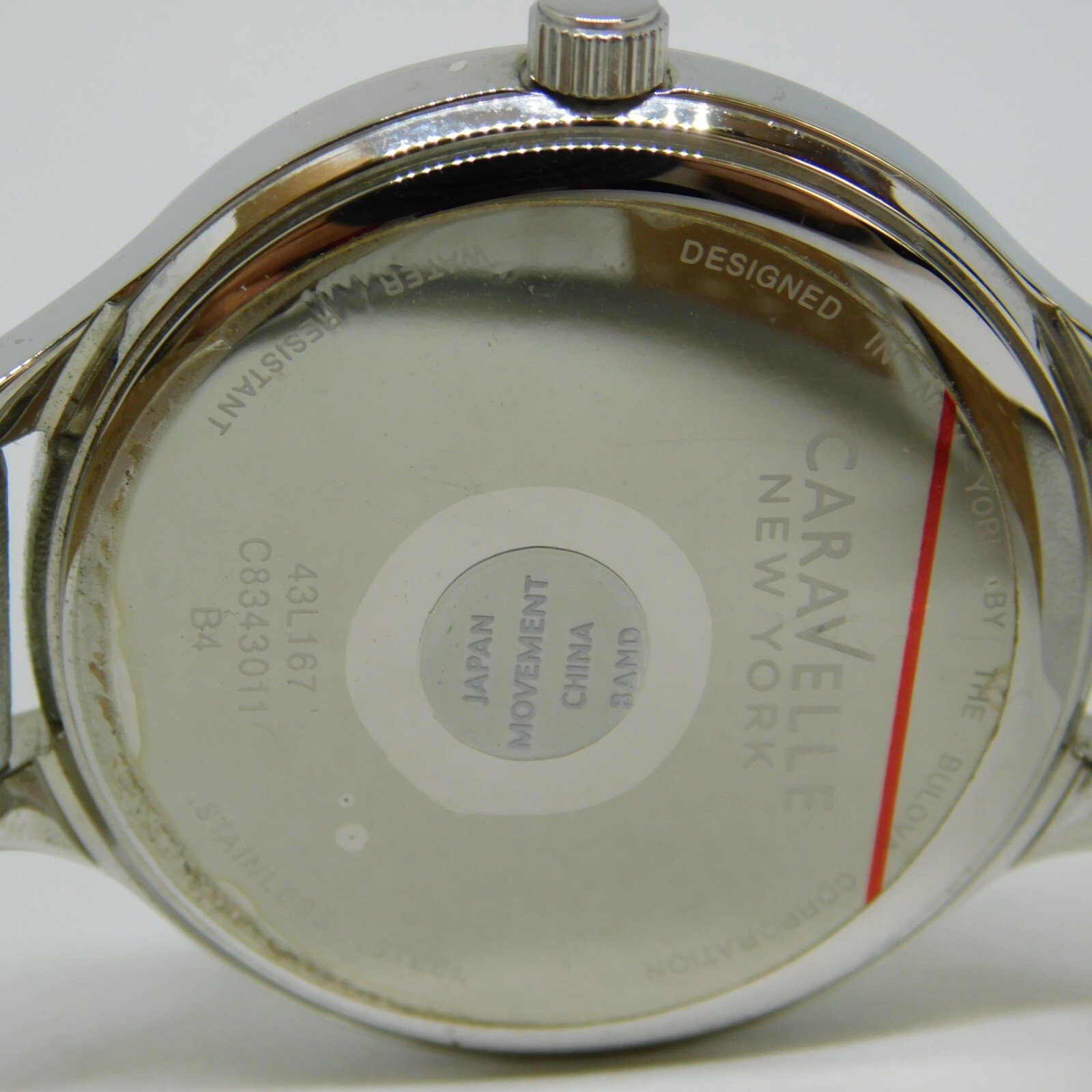 Caravelle New York by Bulova B4 Genuine Leather Quartz Women’s Watch New Battery