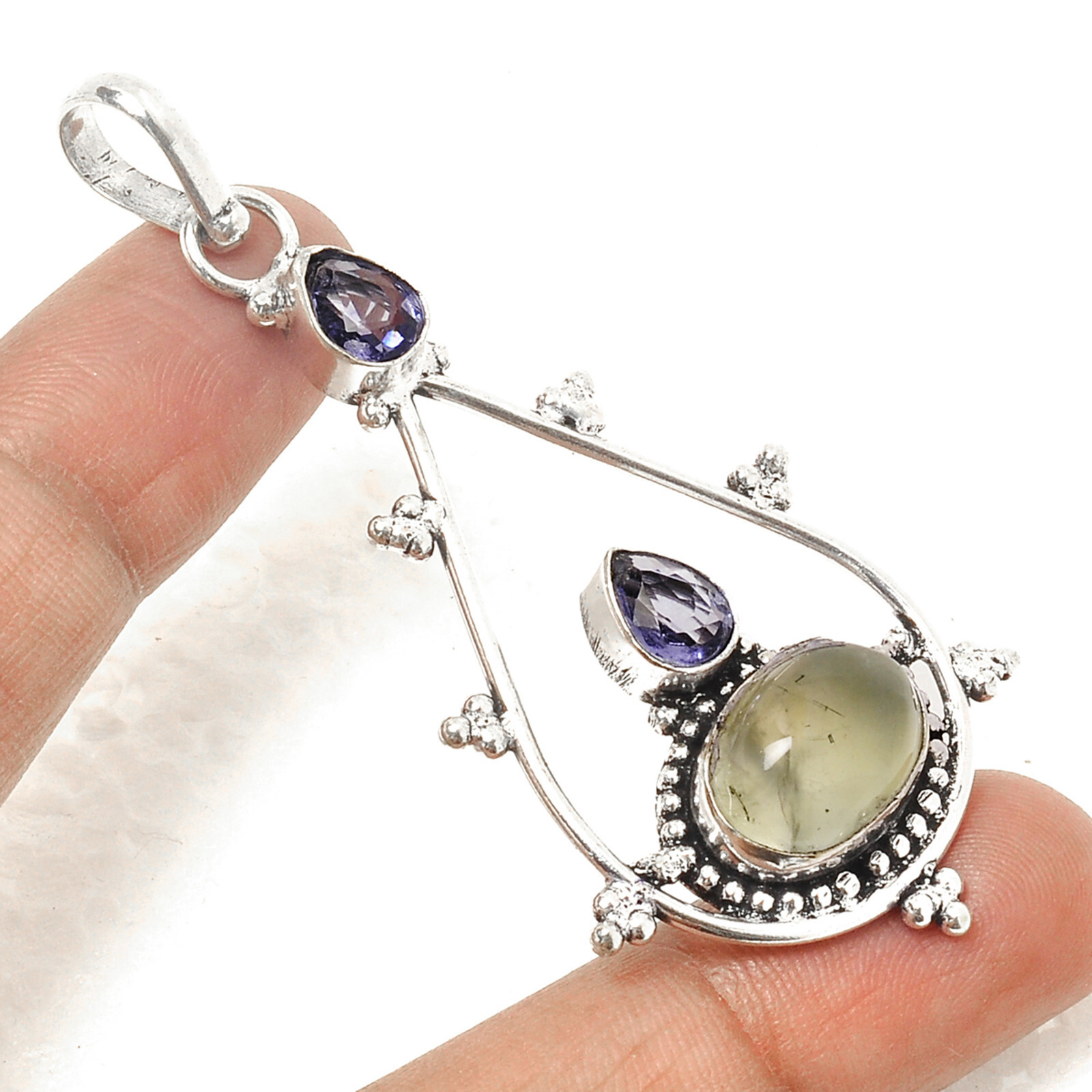 Assorted Multi-stone Silver Plated Designer Pendant Mix Wholesale Lot Ds-1207