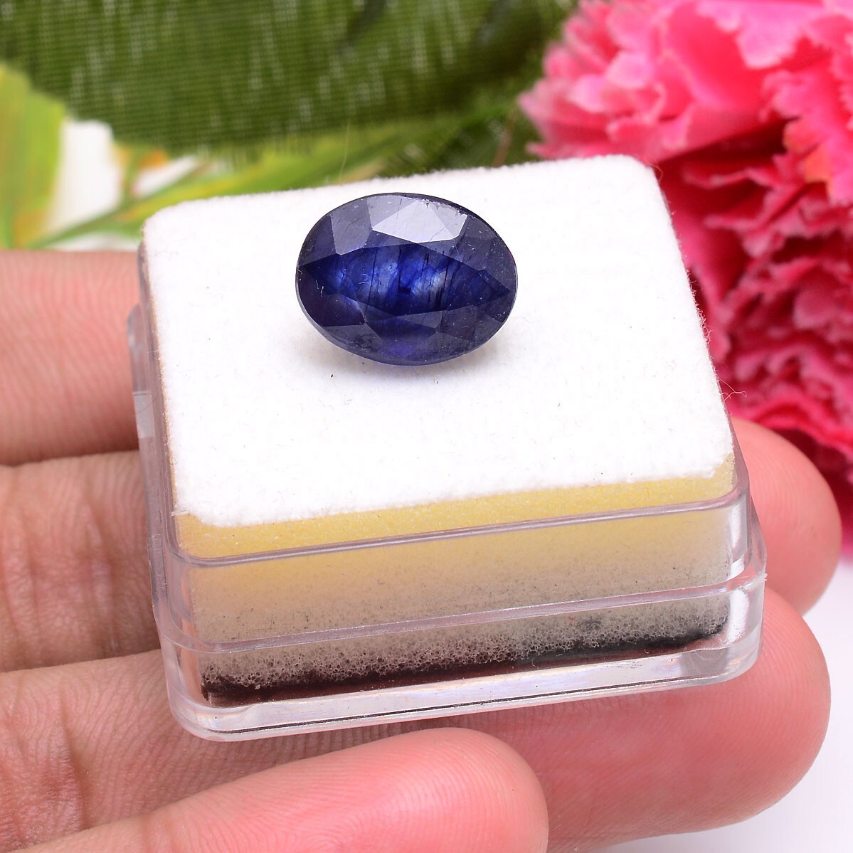 11.80 Cts Natural Blue Sapphire 13.55*10.50mm Oval Cut Stunning Loose Gemstone