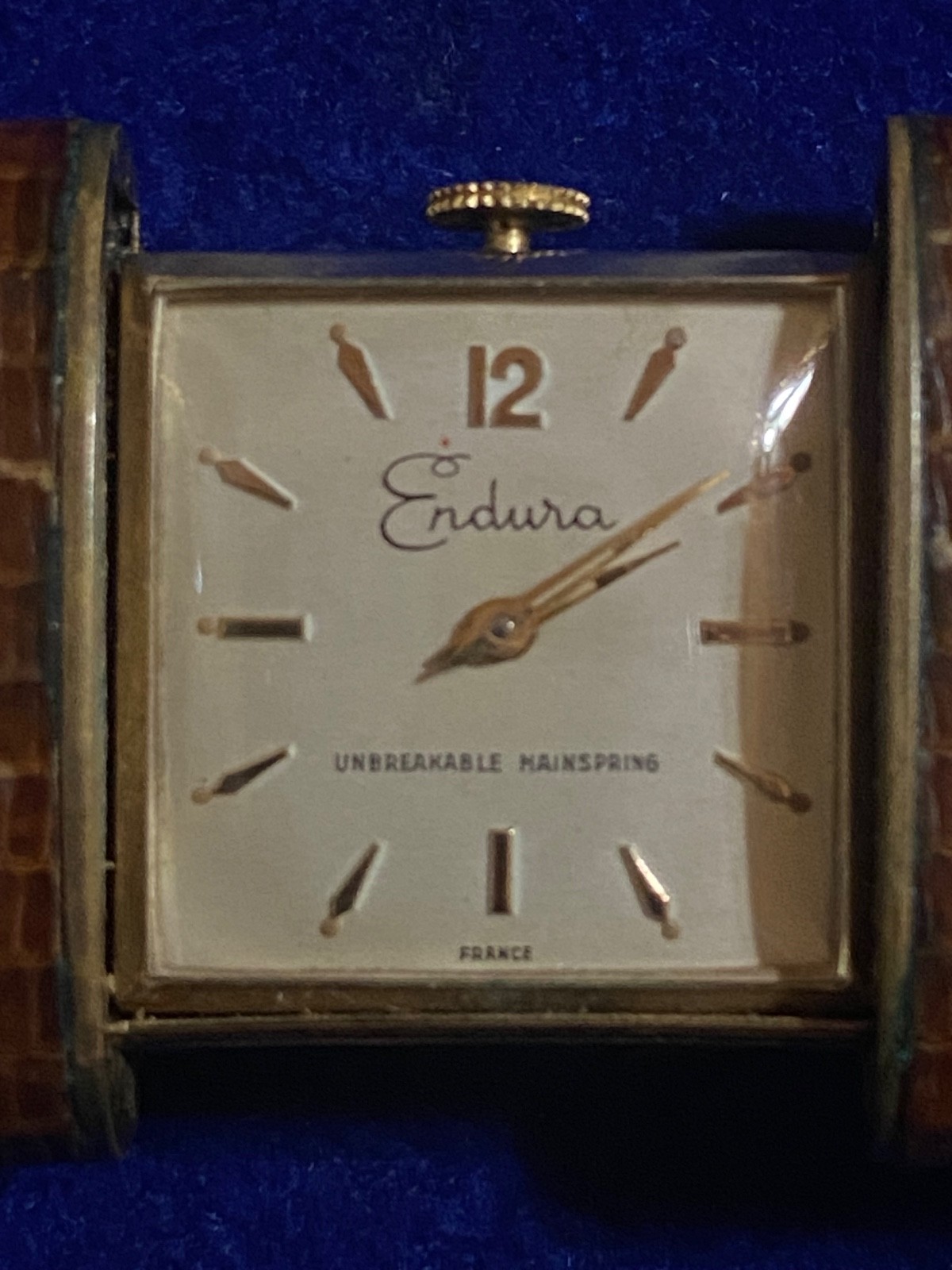 Vintage Endura Manual Wind Pendant Table Top Watch France & Germany