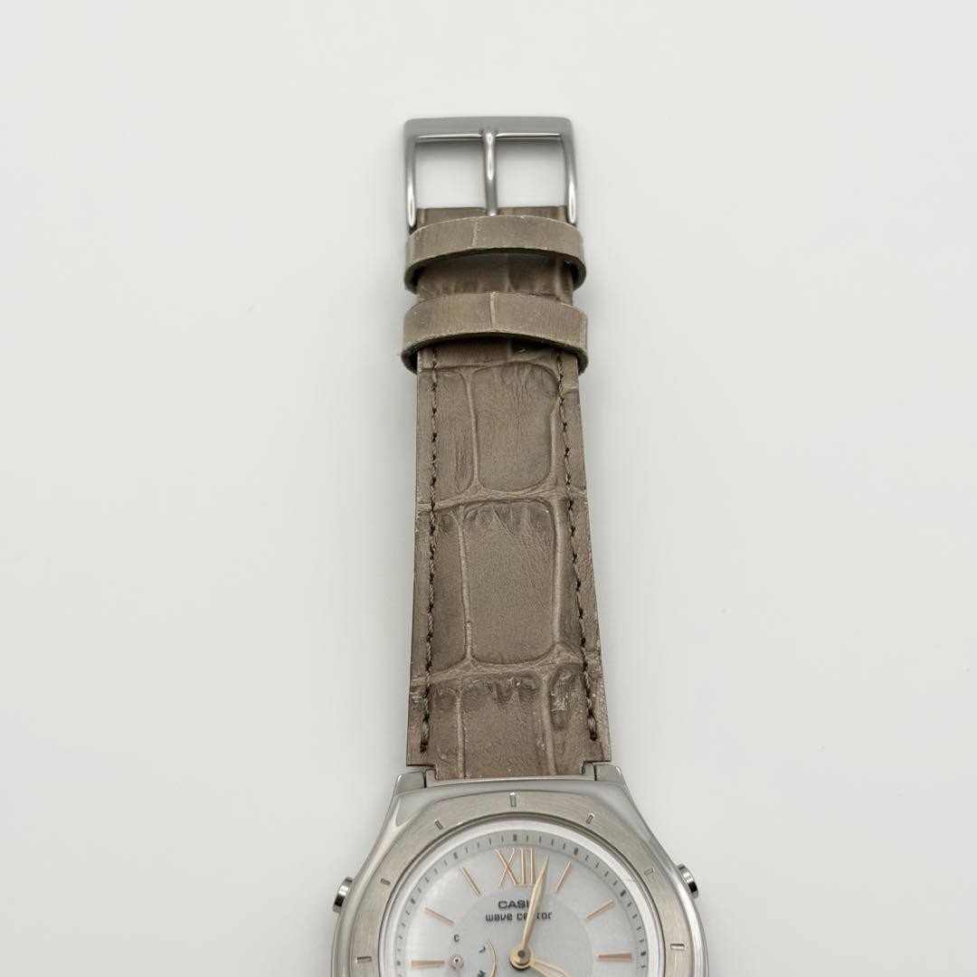 Casio Wave Ceptor 5145 Tough Solar Radio Controlled Ladies Watch Leather Band