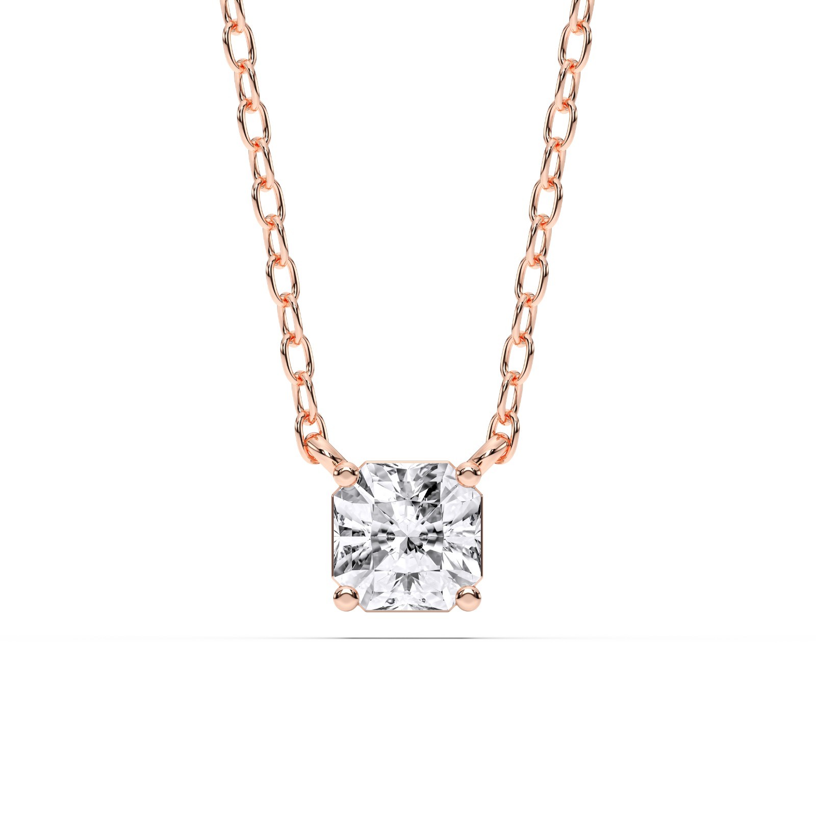 IGI Certified Lab Grown Diamond 1.00 CT Solitaire Pendant Necklace 14k Yellow