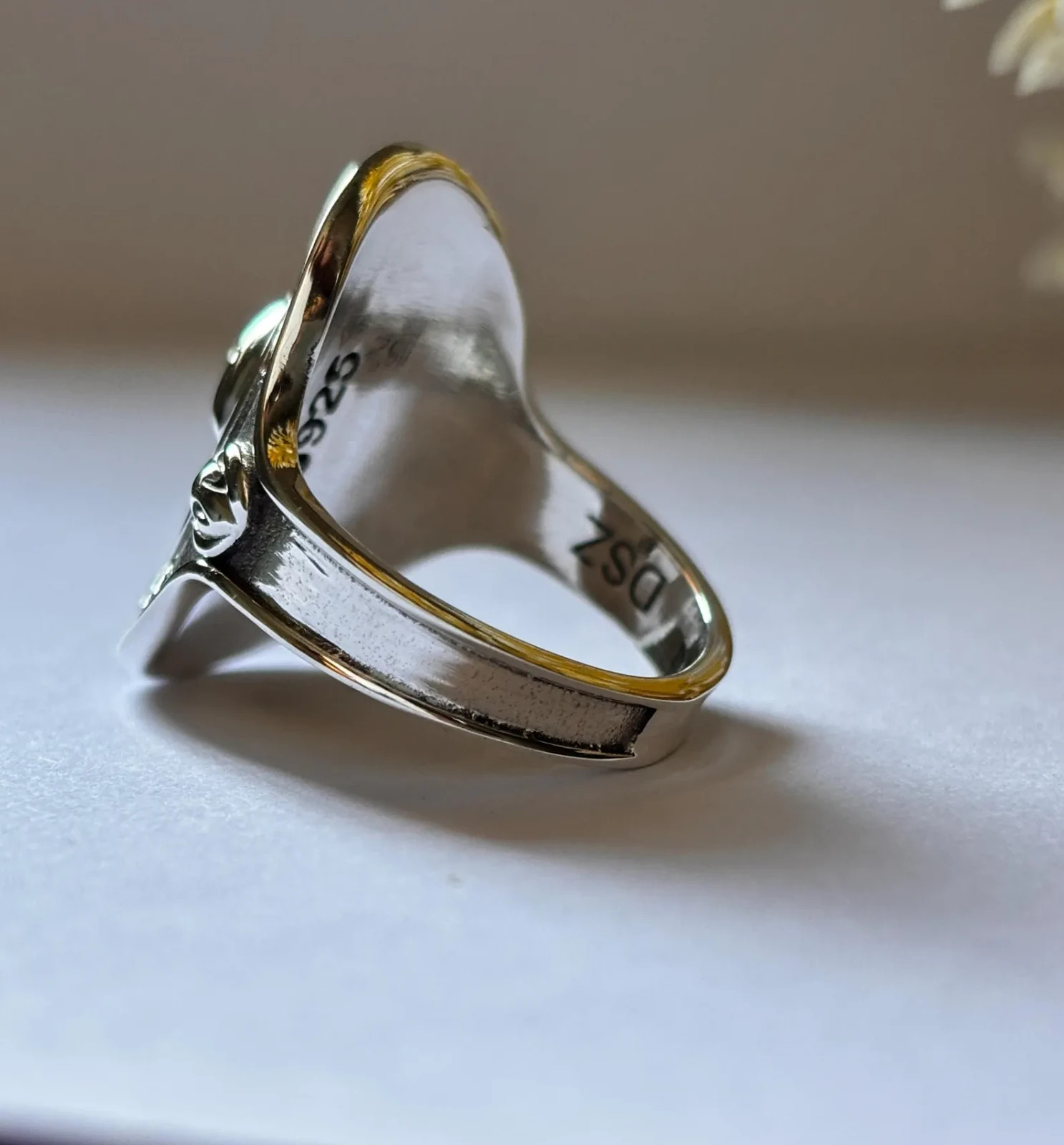 Memento Mori Skull Ring 925 Sterling Silver Gothic Statement Jewelry Gift