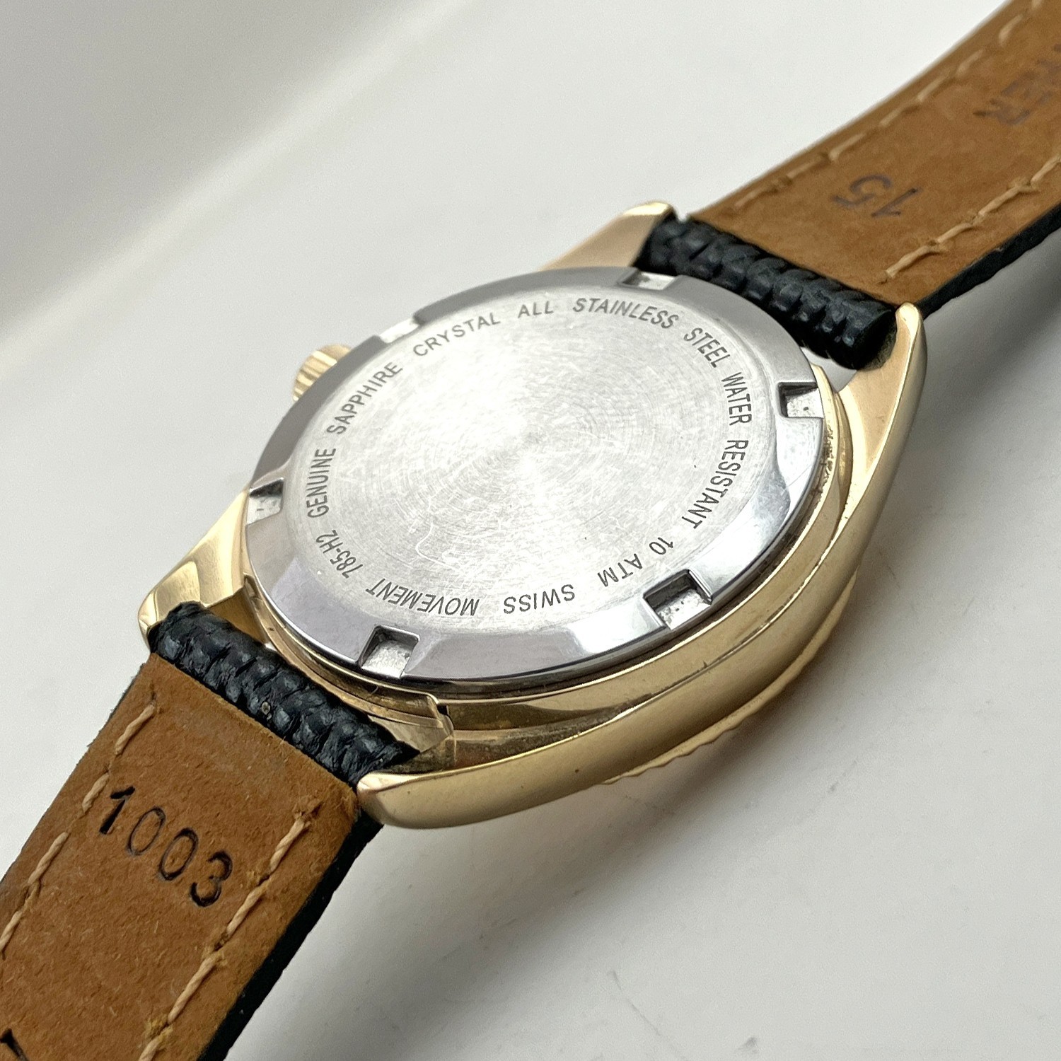 Certified Swiss Quartz Watch Sapphire Crystal Fluted Bezel 30mm Movado Band