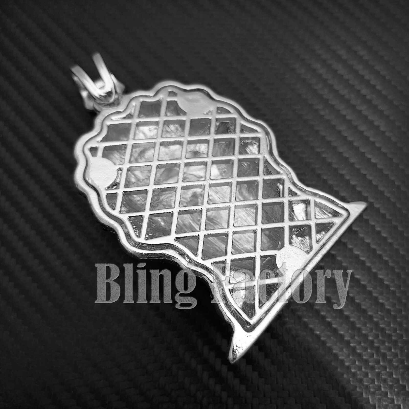 HIP HOP ICED LAB DIAMOND SILVER PLATED BOONDOCK MASKED GOON BLING CHARM PENDANT