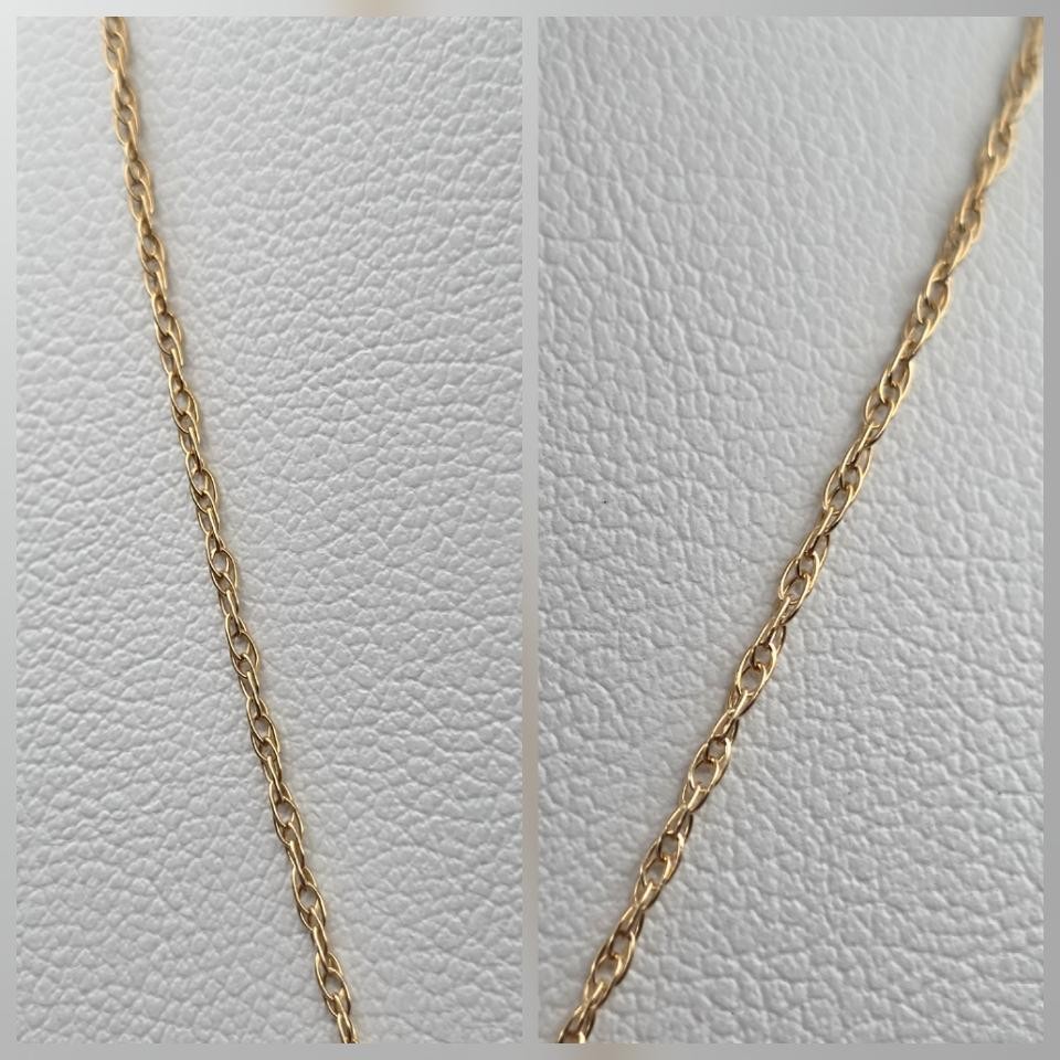 16″ 14K Yellow Gold Emerald-Cut Aquamarine & Diamond Accent Pendant Necklace