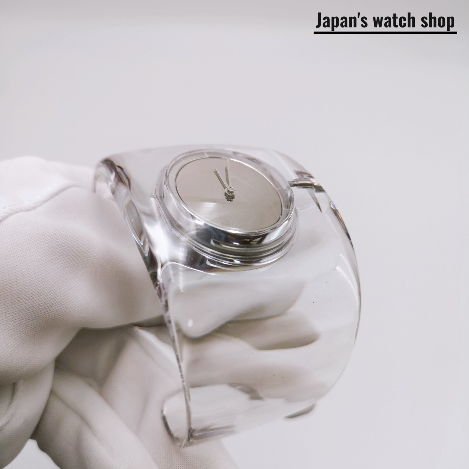 ISSEY MIYAKE O-Bold NYAS001 Transparent Bangle Watch Unisex Watch New in Box
