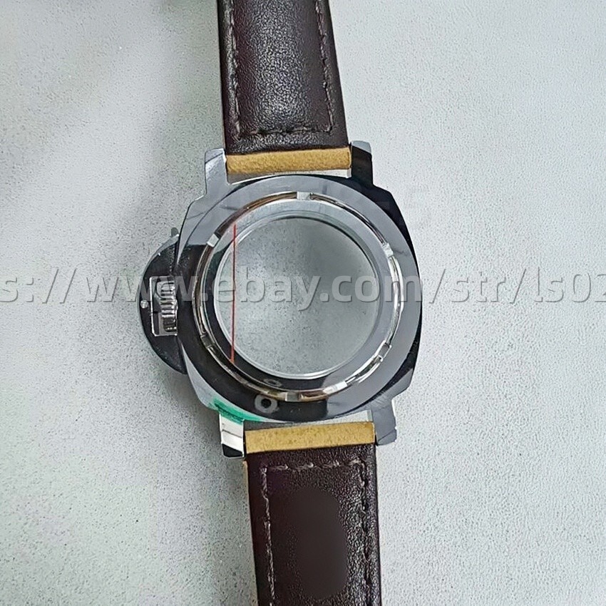 For NH35/36/4R/7S Movement Stainless Steel 40mm Watch Case + Strap Mineral Glass