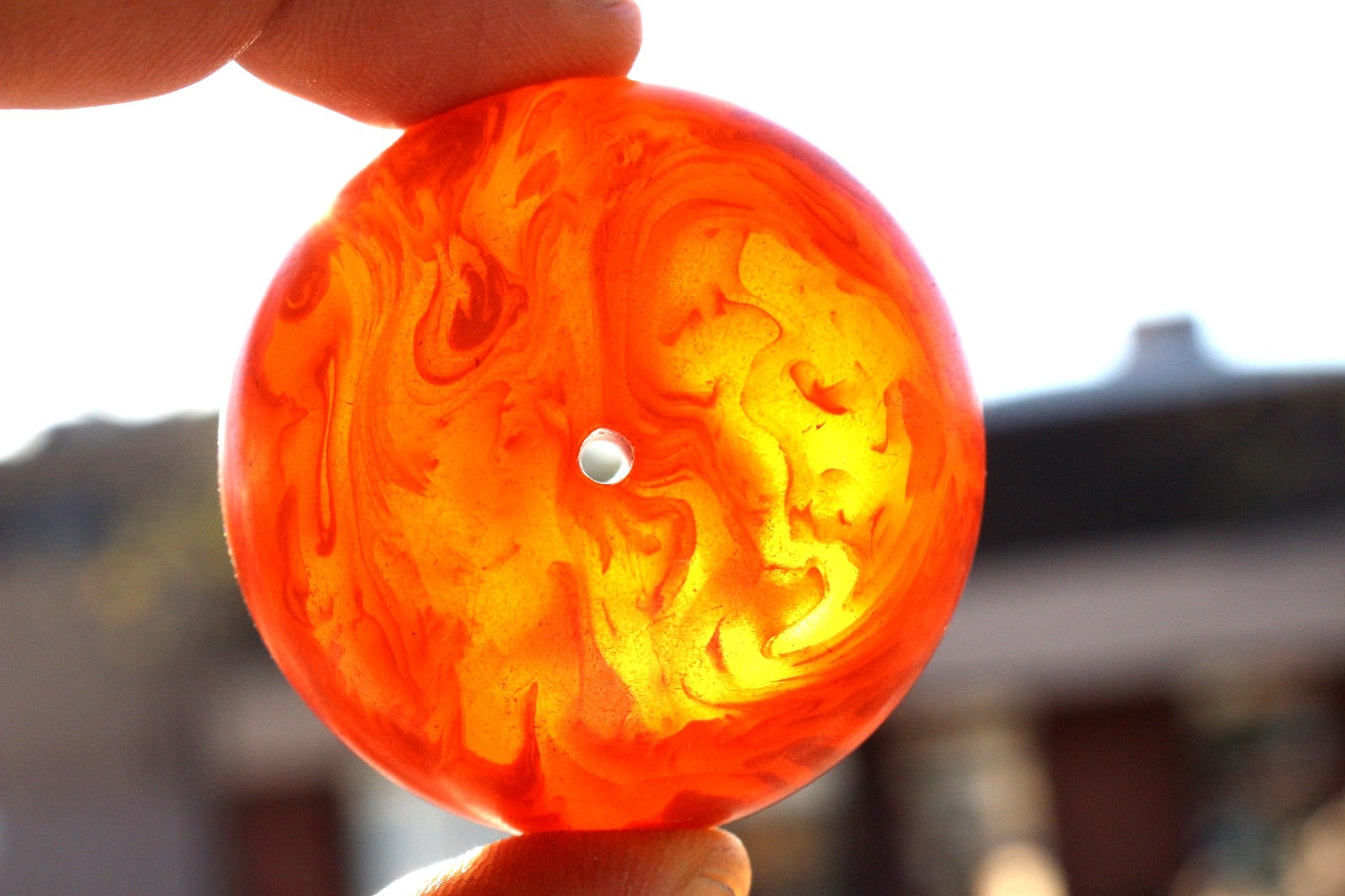 Amber – Egg Yolk – Amber Bead 48gram LARGE Private Antique Collection