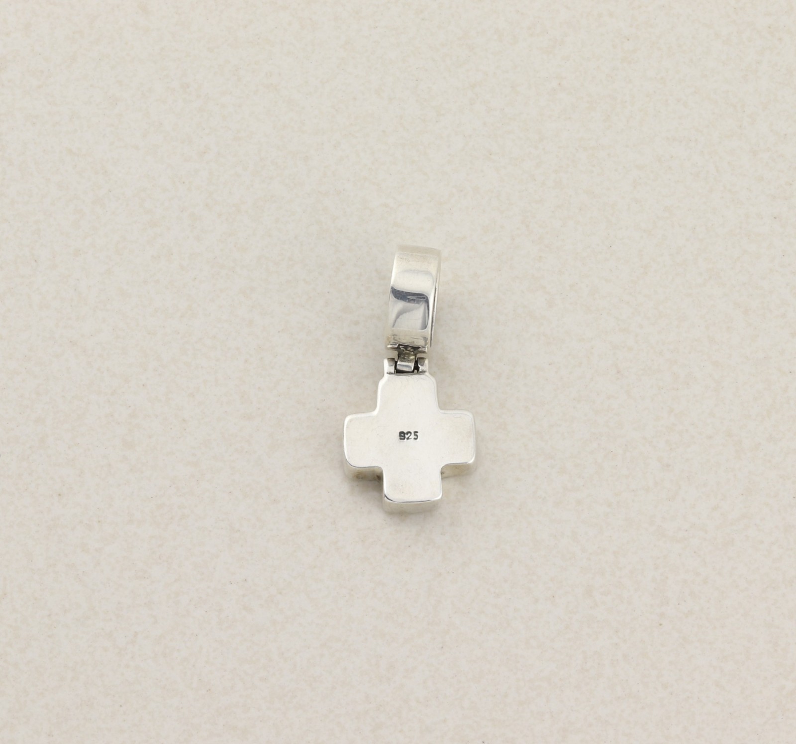 Pendant Only Sterling Silver Ithaca Cross Christian Pendant 1 1/4″ x 5/8″