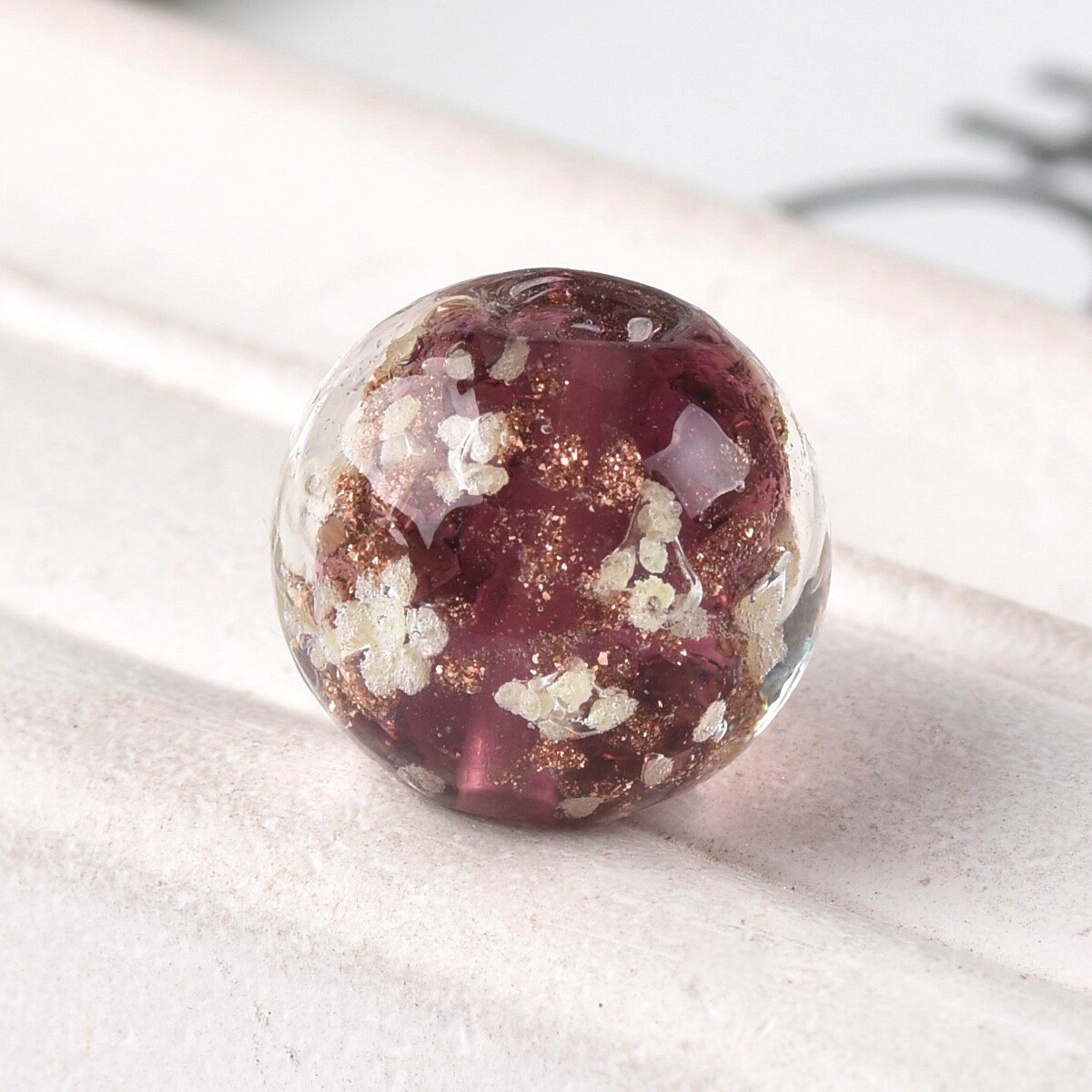 10pcs Round 6/8/10/12mm Luminous Lampwork Glass Beads for Jewelry Making DIY
