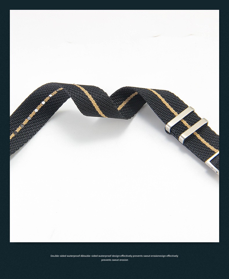 One Piece Soft Nylon Watch Bands Mens Sport Strap 20/22mm for Tudor with Tools