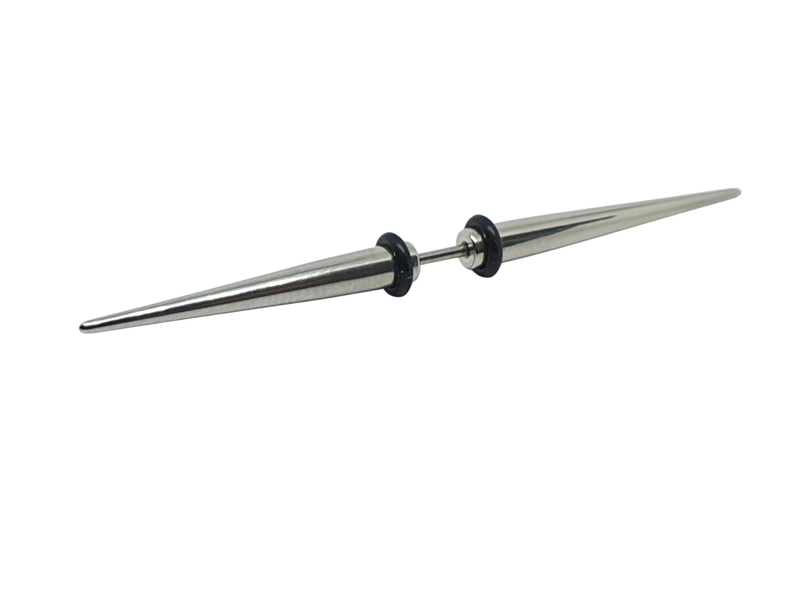 Large Double Spike Septum Bar Cone 16g (1.2mm) 60mm 316L Jewellery Piercing