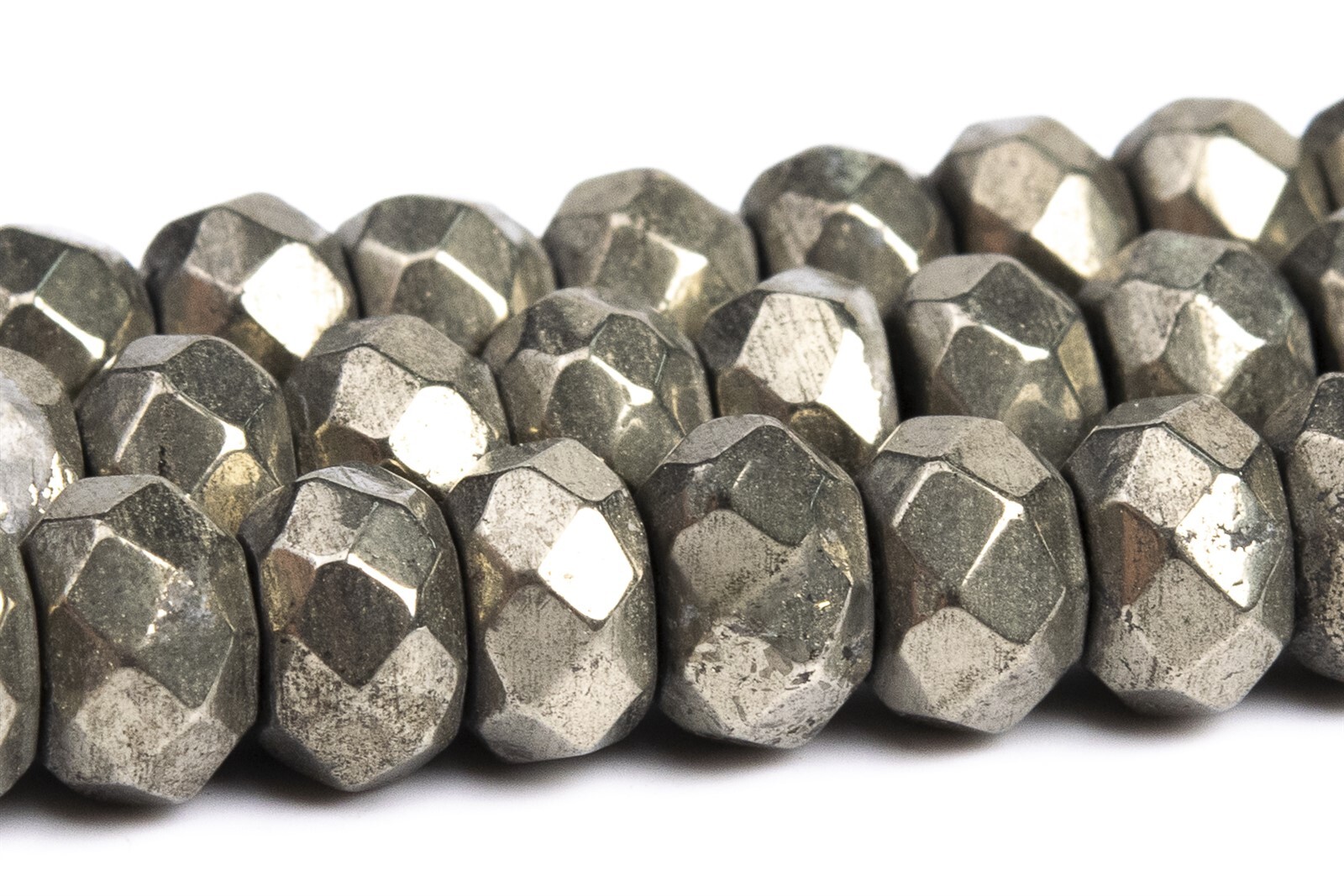 Natural Copper Pyrite Grade AAA Faceted rondelle Beads 2×1.5/3×2/4×3/6×4/8x5MM