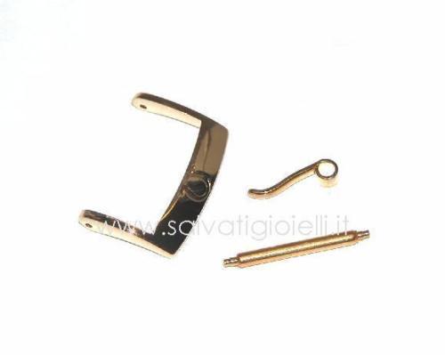 OMEGA plated buckle 16mm ref. 94511601 boucle hebilla Dornschließe GENUINE *NEW