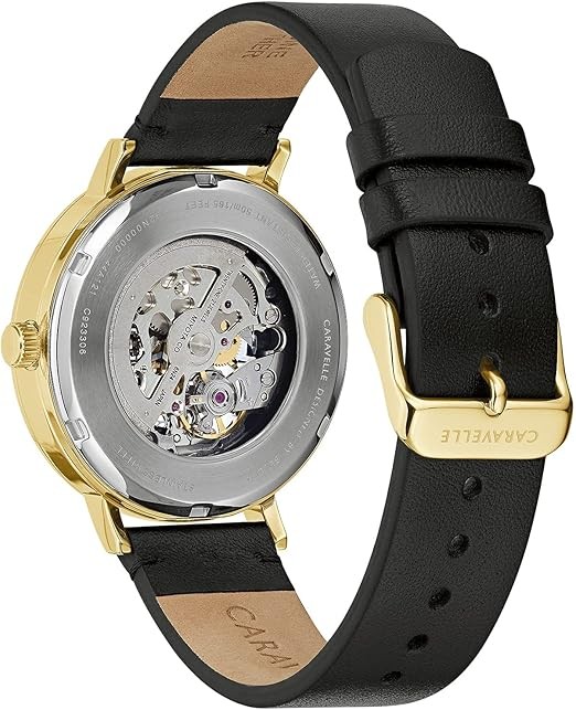 Caravelle by Bulova Leather Automatic Mens Watch