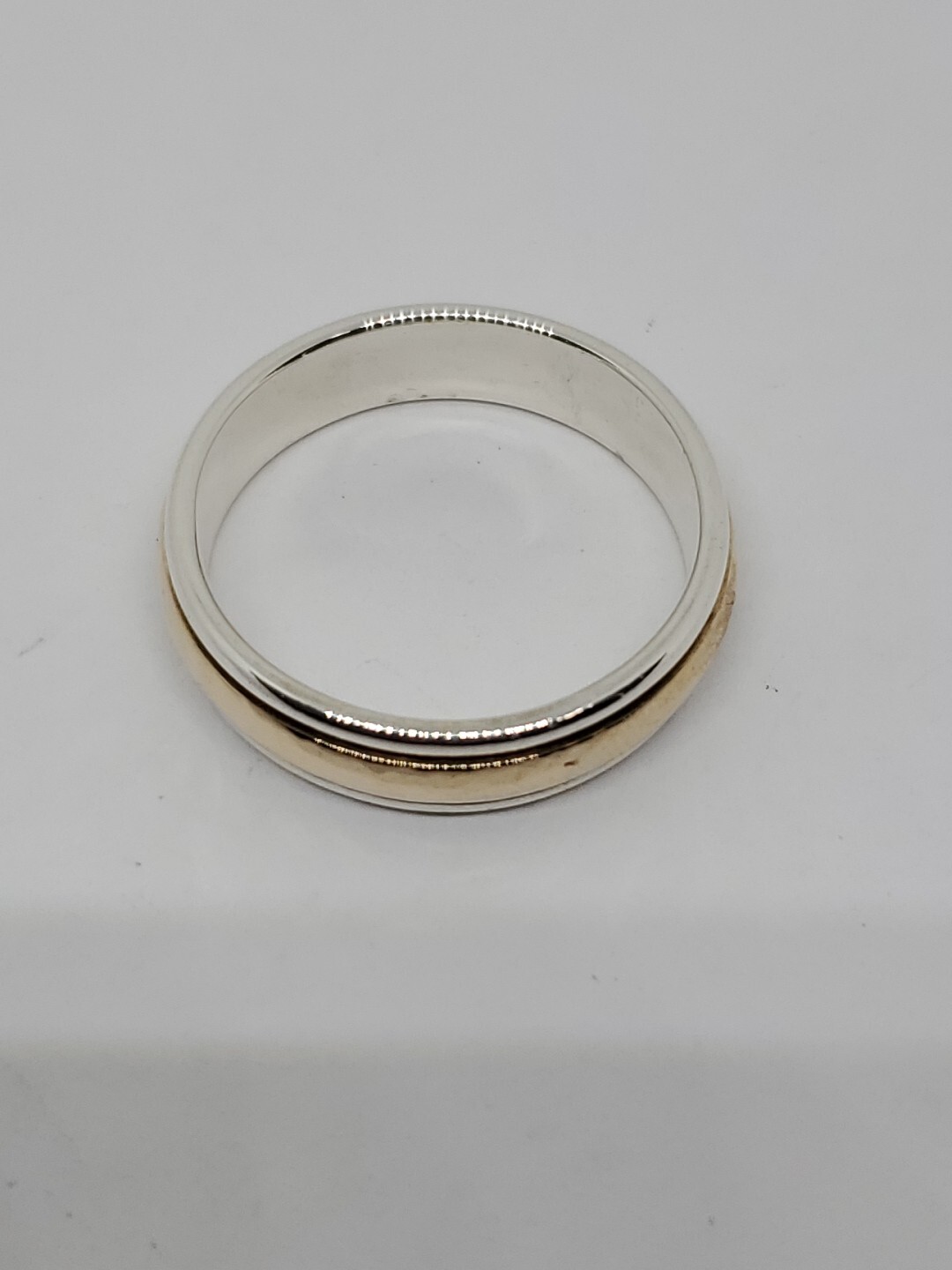 James Avery 14k/925 Narrow Hammered Simplicity Wedding Ring Size 13.5