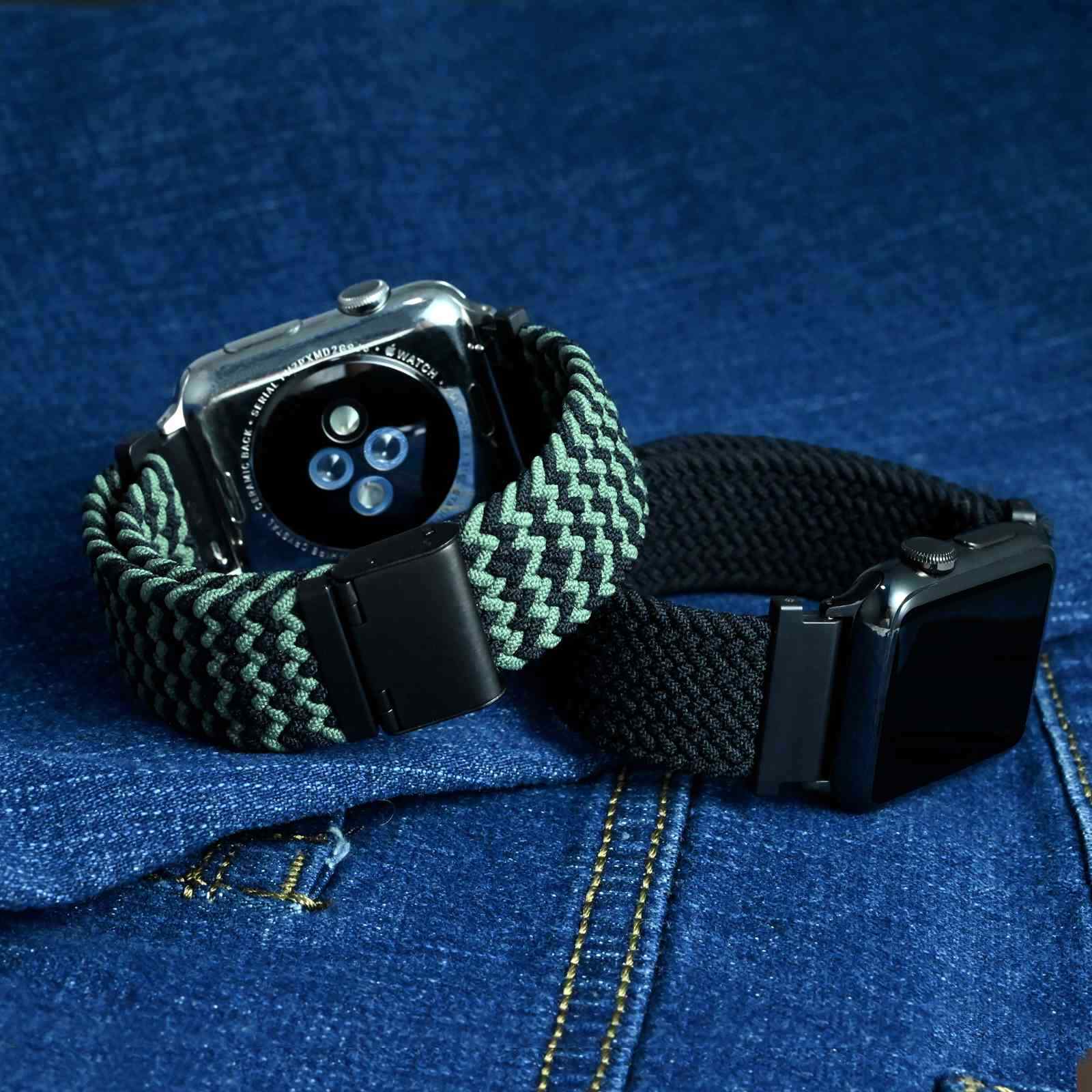 Wocci 2PCS Woven Nylon Watch Straps 18mm 19mm 20mm 21mm 22mm Quick Release