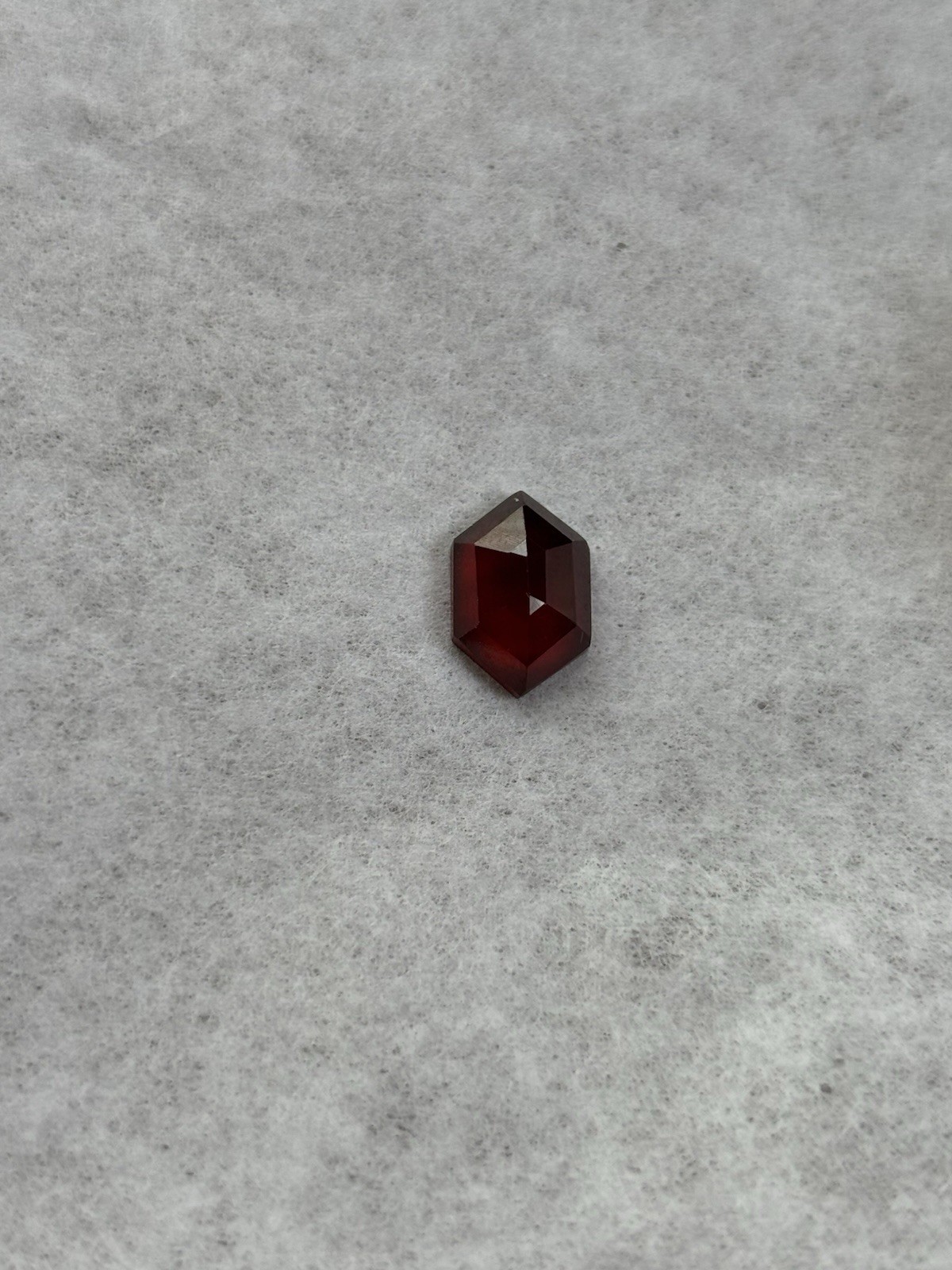 3.45 CT Hessonite Garnet Pakistan Natural Stone Loose Stone Hexagon Fancy Cut